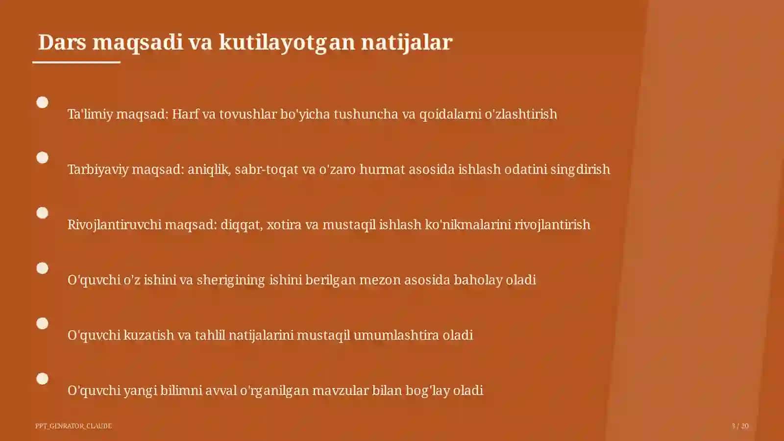 Harf va tovushlar (1-sinf) 3