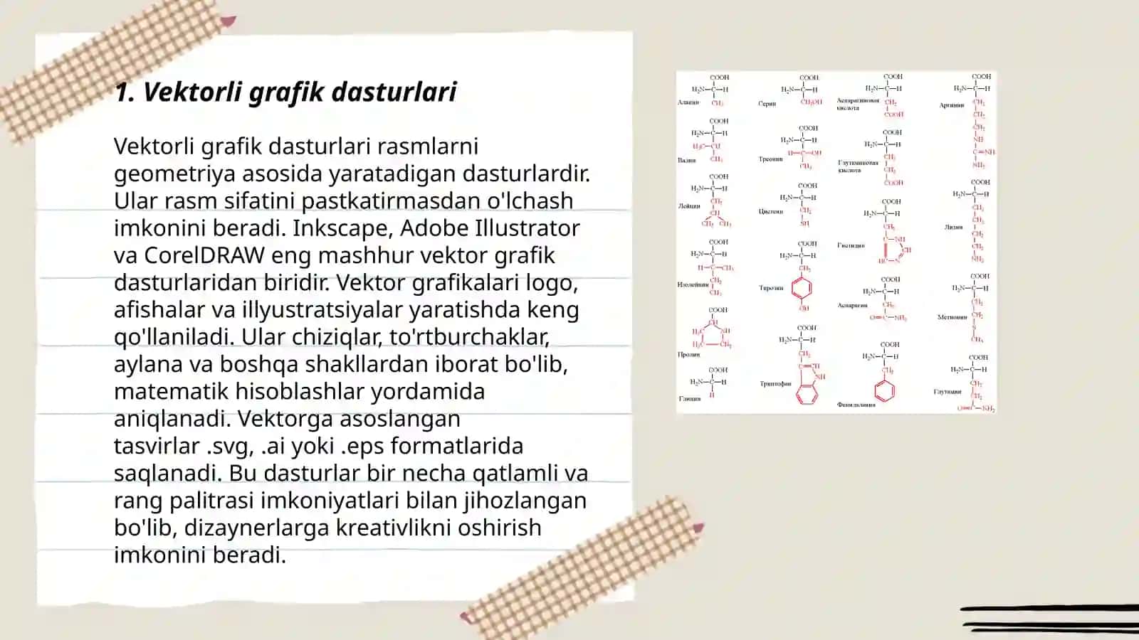 Vektorli va rastrli grafikada ishlovchi dasturlar va ularni qoʻllanish sohalari 3