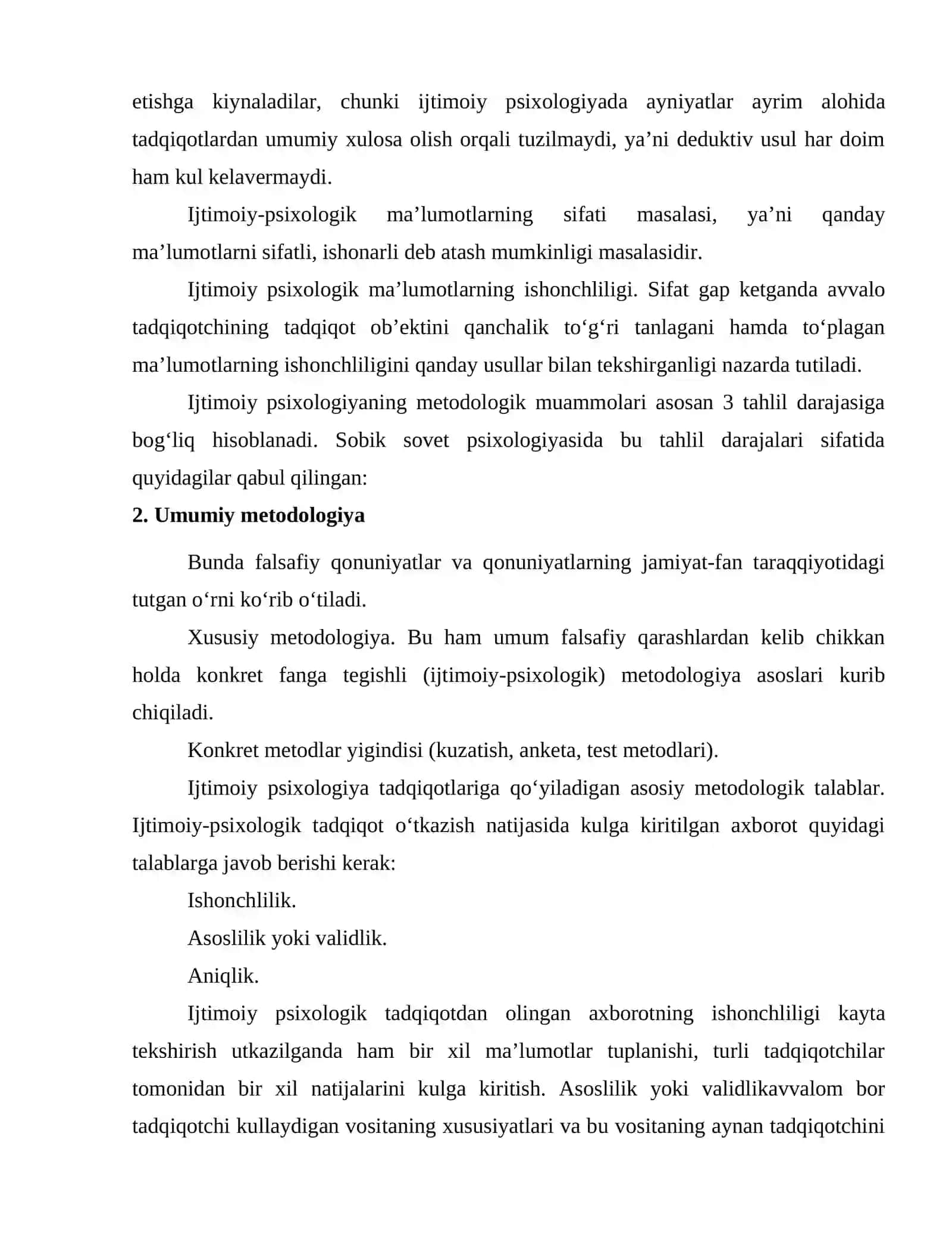 Hozirgi zamon ijtimoiy psixologiya fanining metodologik muammolari va metodlari 3