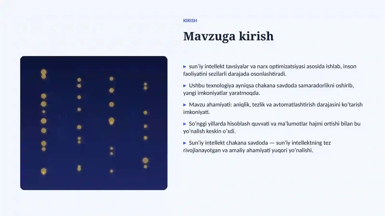 Sunʼiy intellekt chakana savdoda 3