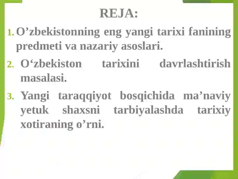 O'zbekistonning Eng Yangi Tarixi 3