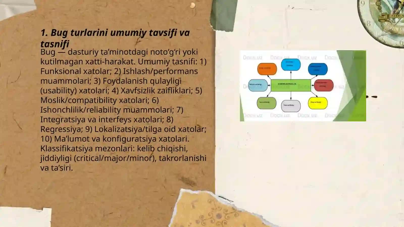 Bug turlarini aniqlash metadologiyasi 3