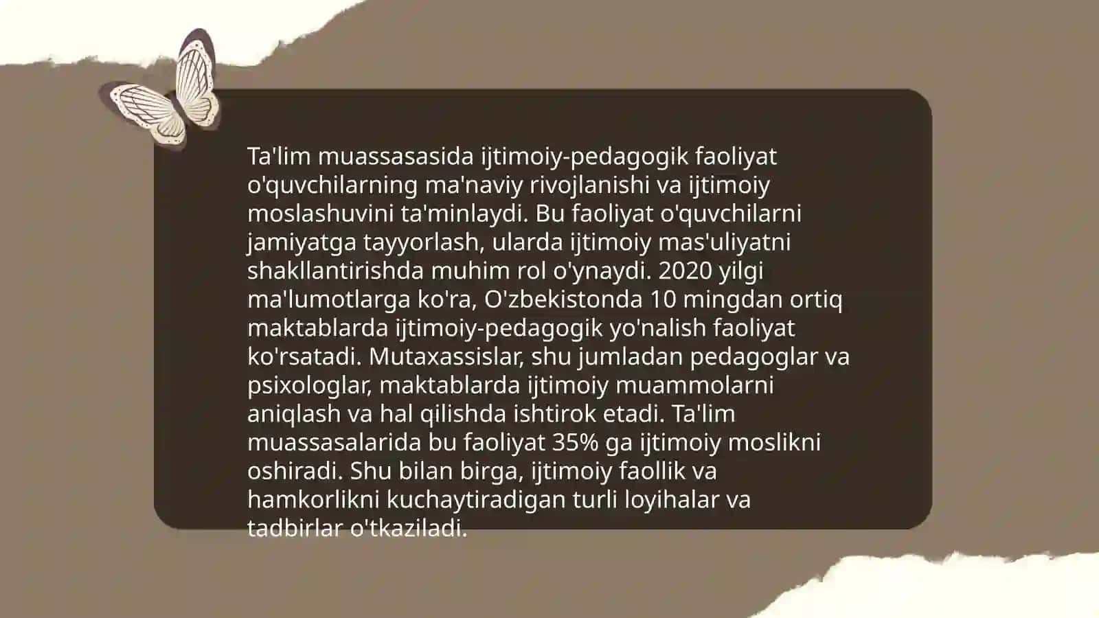 Ta'lim muassasasi va oilada beriladigan ijtimoiy pedagogik faoliyat 3