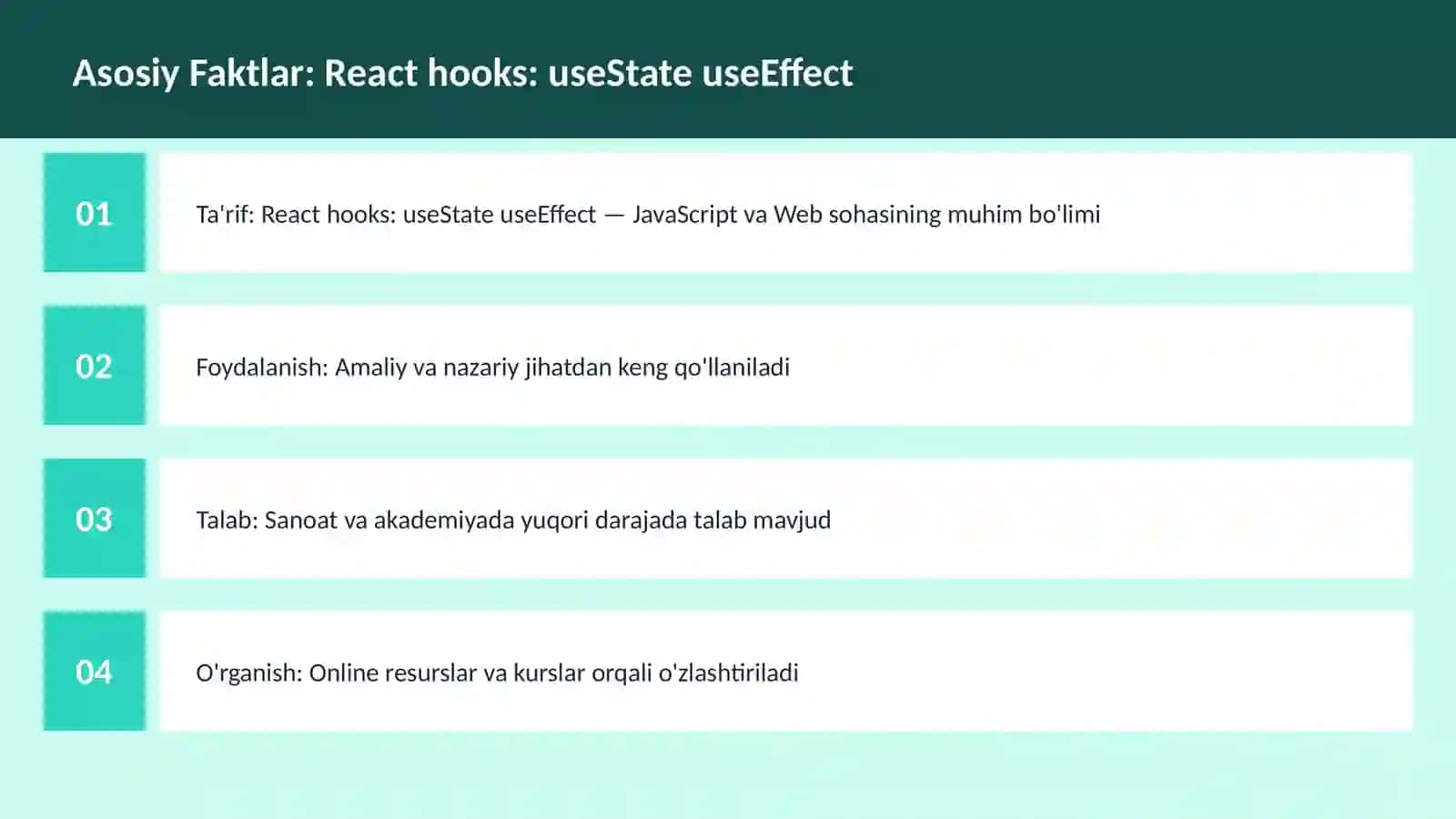 React hooks: useState useEffect 3