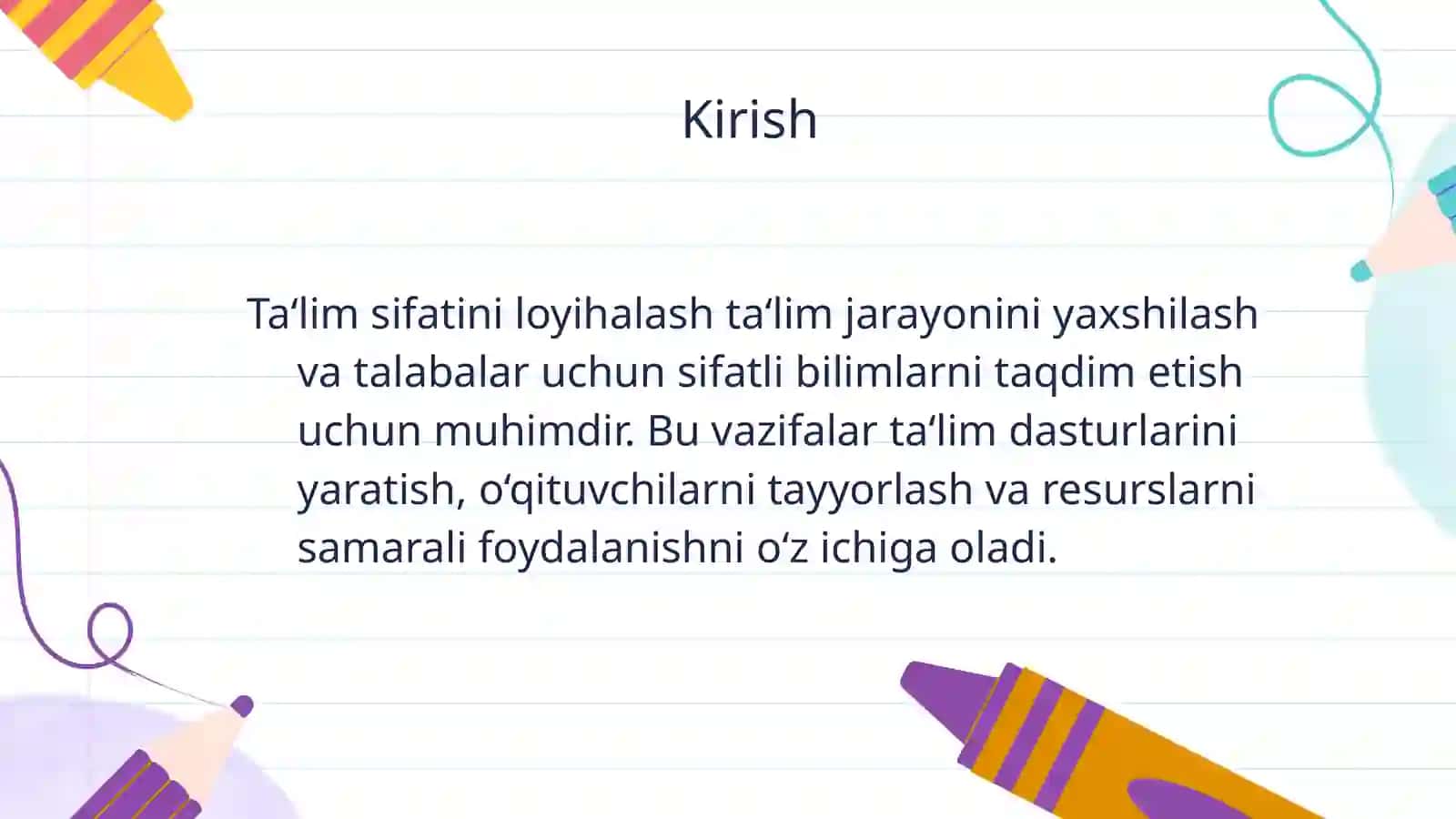 Ta‘lim sifatini loyihalashning asosiy vazifalari 3