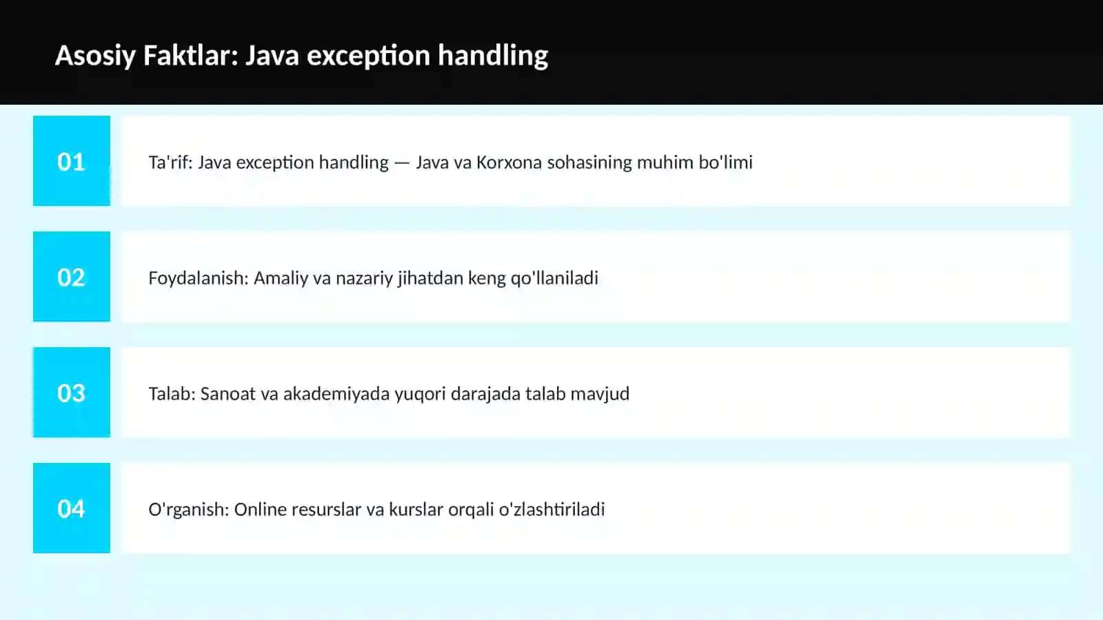 Java exception handling 3