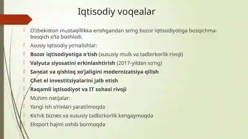 Iqtisodiy, ijtimoiy-siyosiy voqealar 3