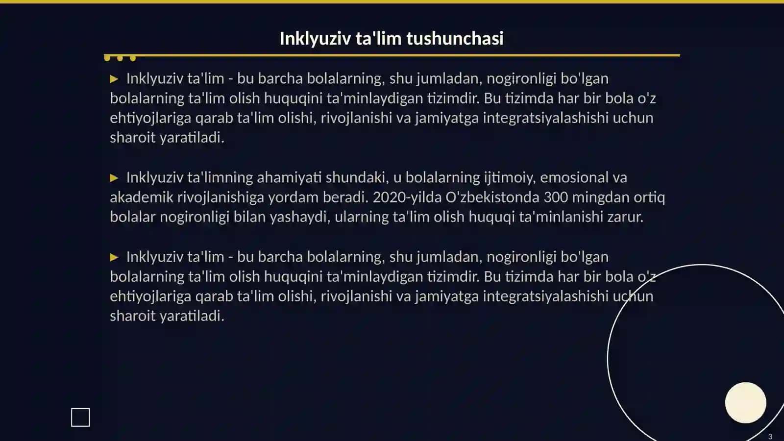 Inklyuziv talimning huquqiy asoslari 3