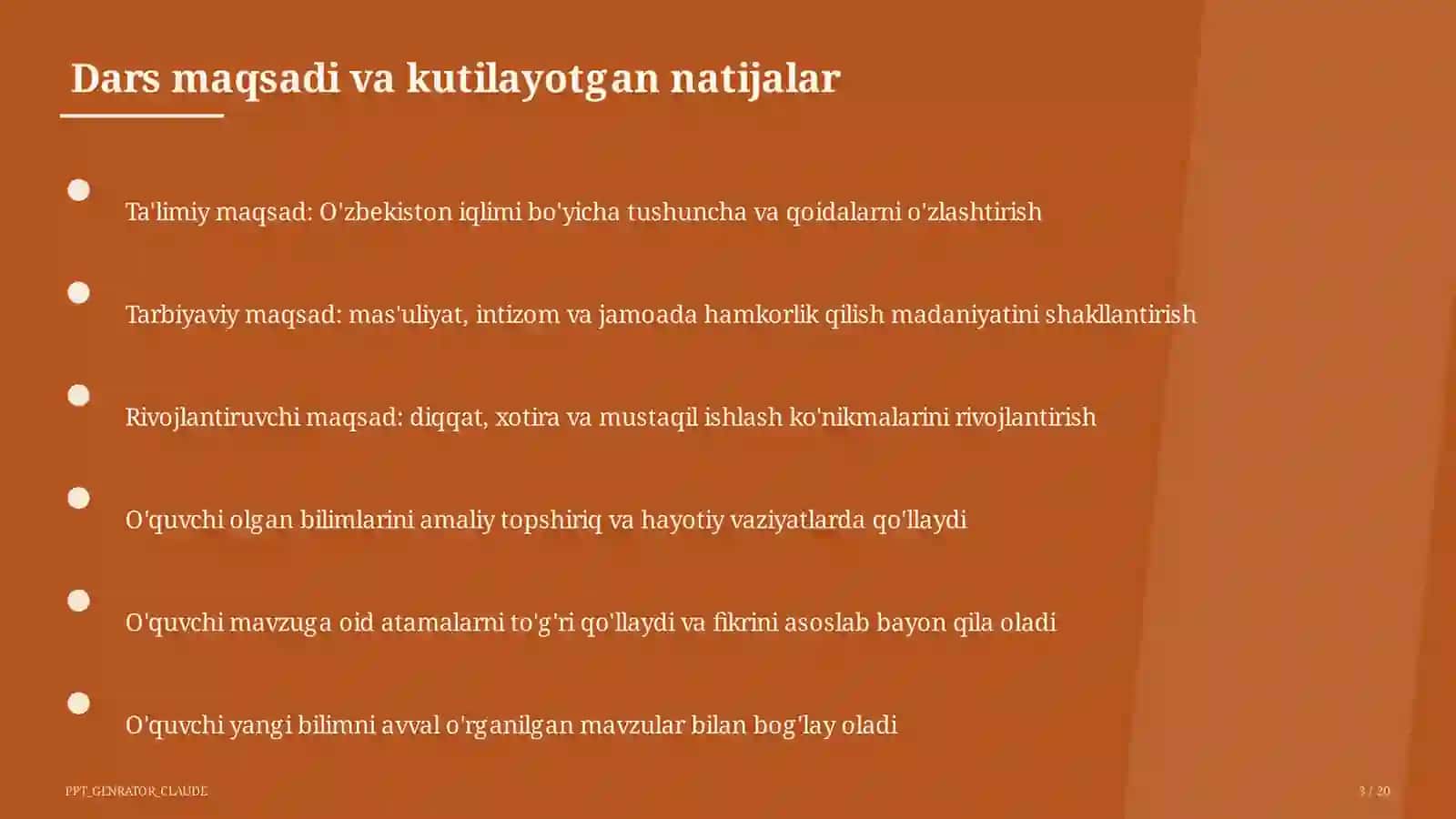 O'zbekiston iqlimi (8-sinf) 3