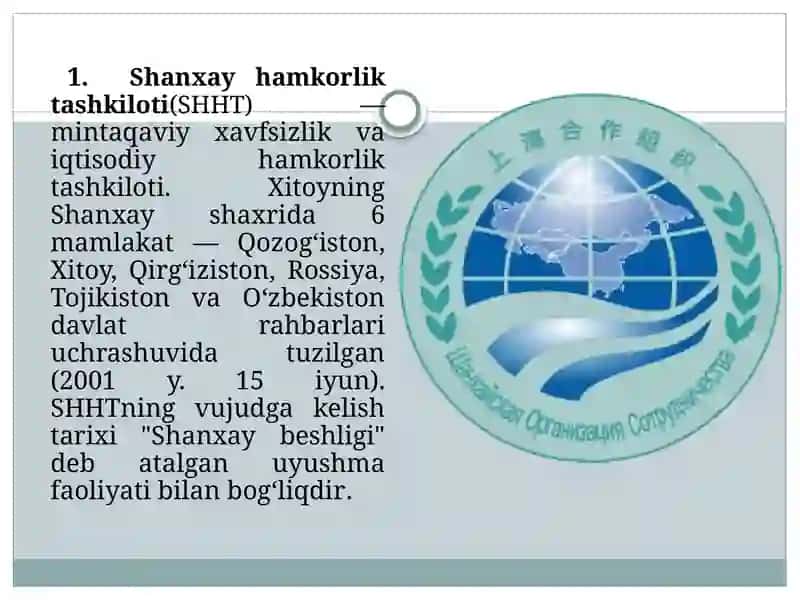 Shanxay xalqaro tashkiloti 3