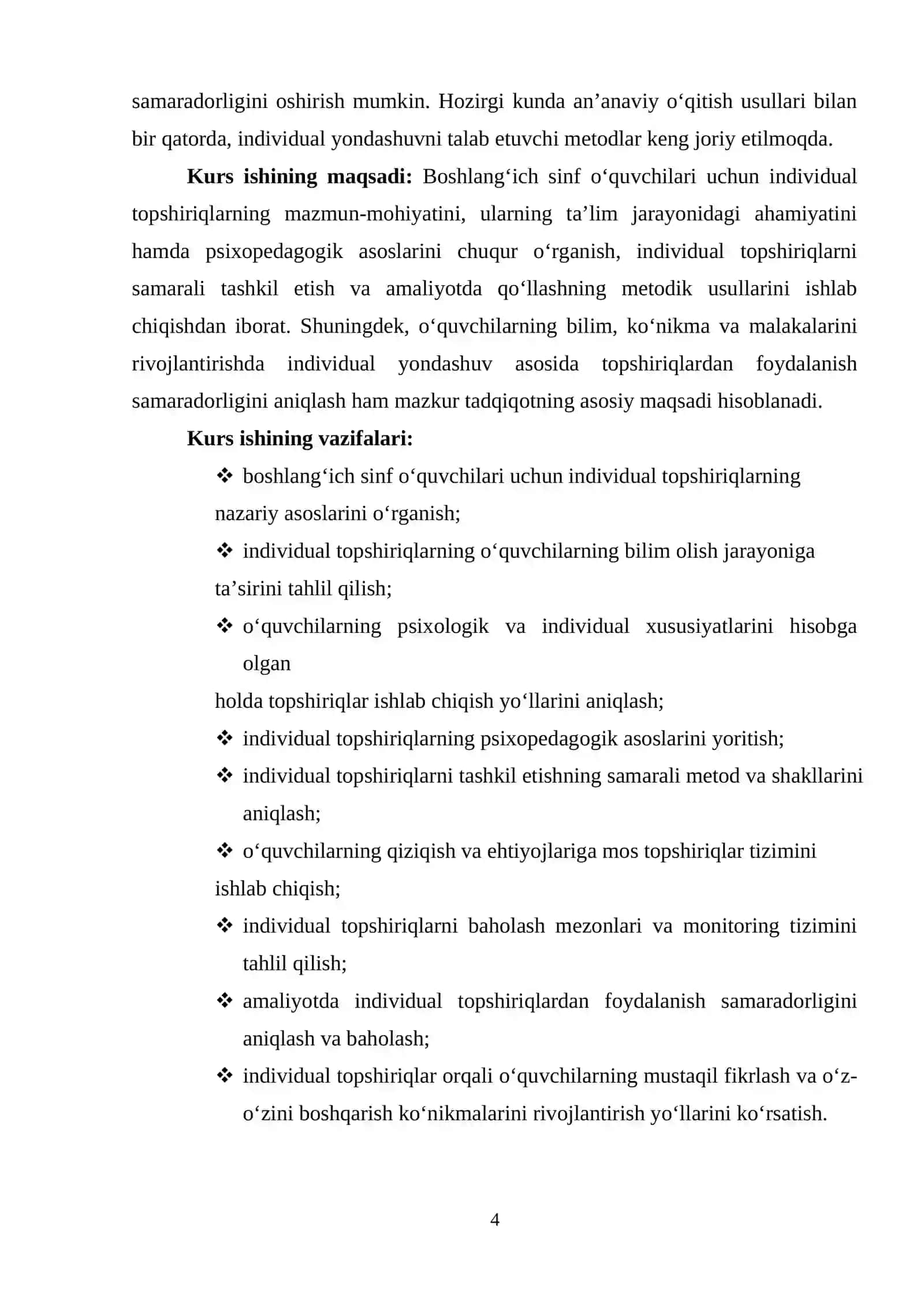 Boshlang‘ich sinflarda individual topshiriqlarni tashkil etishning mazmuni va o‘ziga xos xususiyatlari 3
