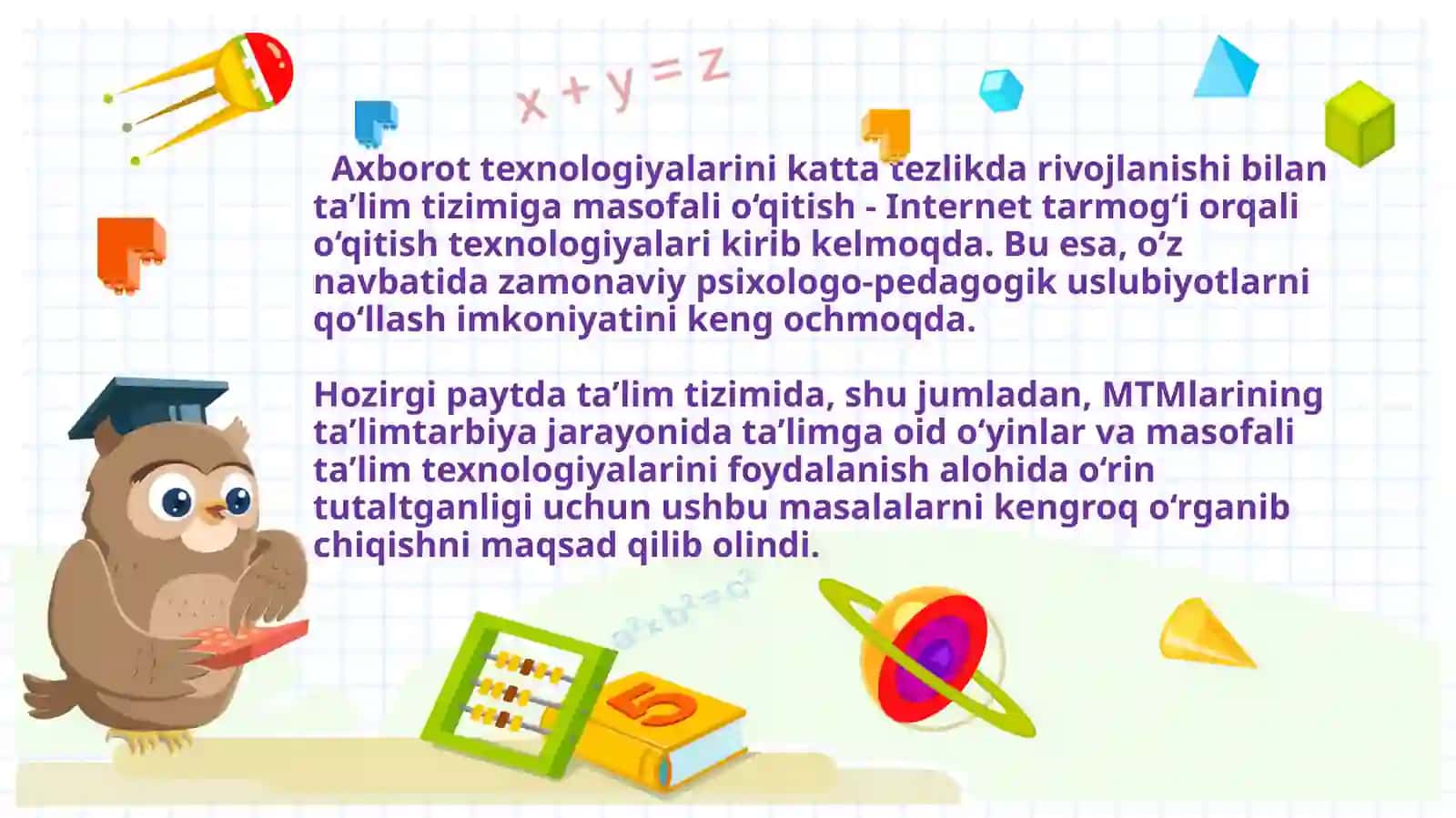 Matematik tasavvurlarni shakillantirish nazariyasi va texnologiyasi 3