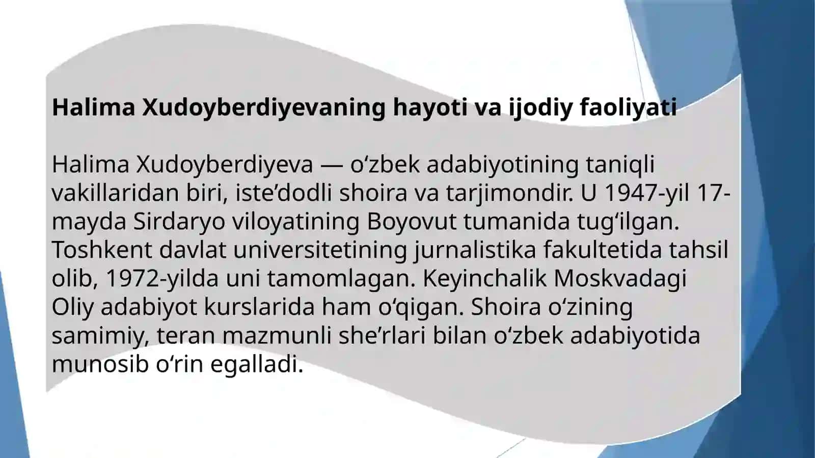 Halima Xudoyberdiyeva she’riyati 3