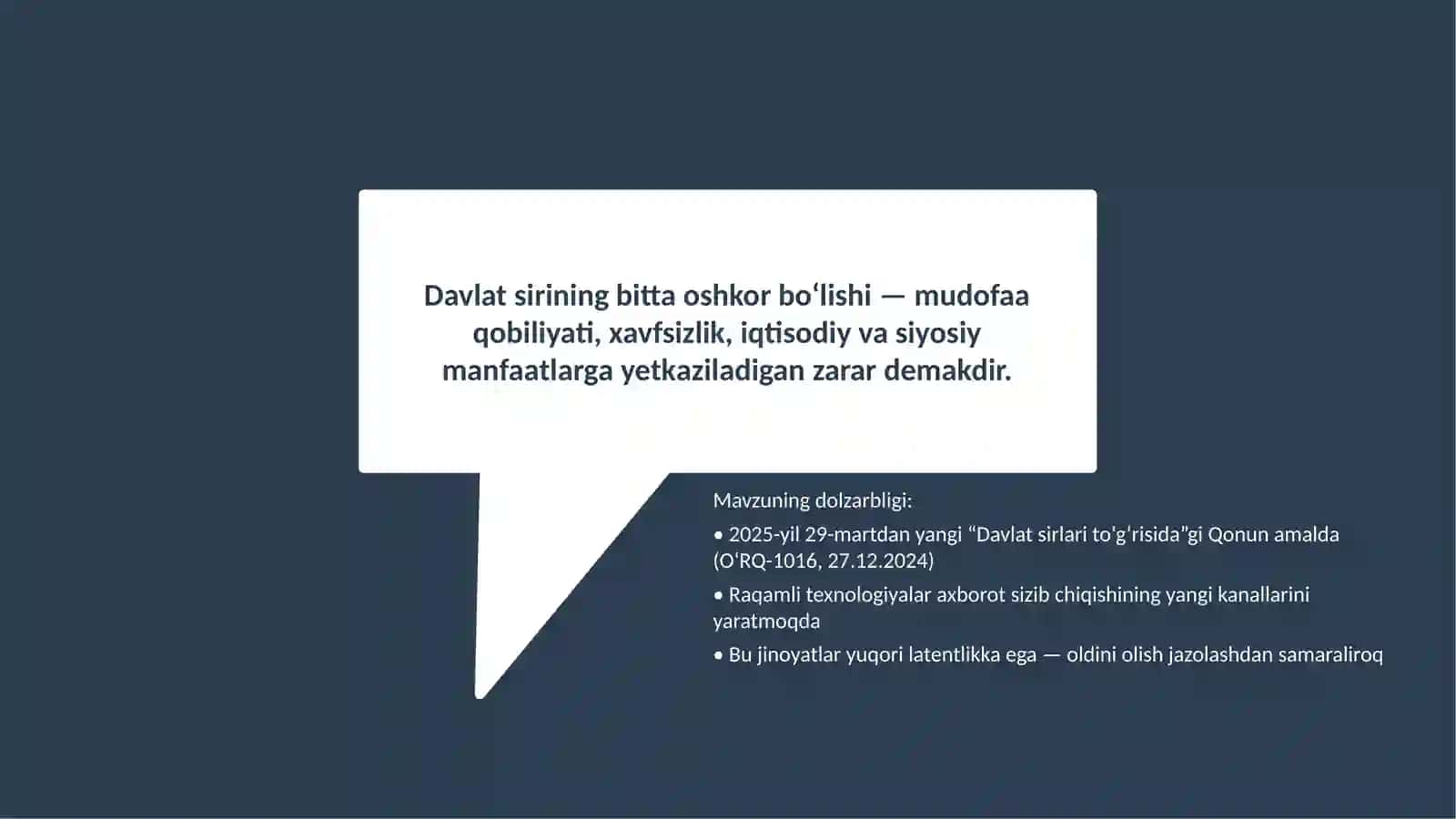 KRIMINOLOGIYA • TAQDIMOT 3