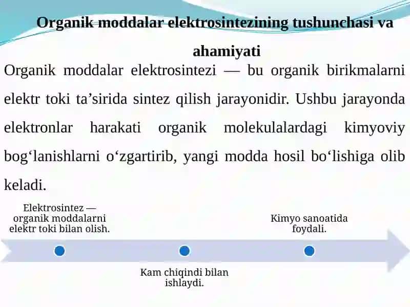 Organik Mollar Elektrosintezi 3