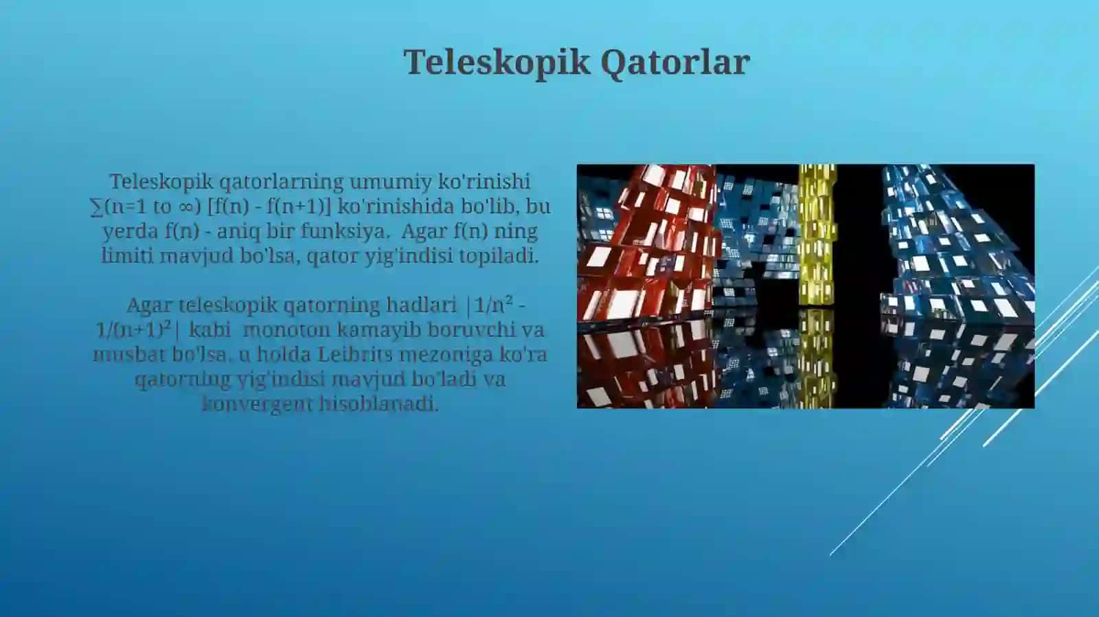 Teleskopik Qatorlar 3