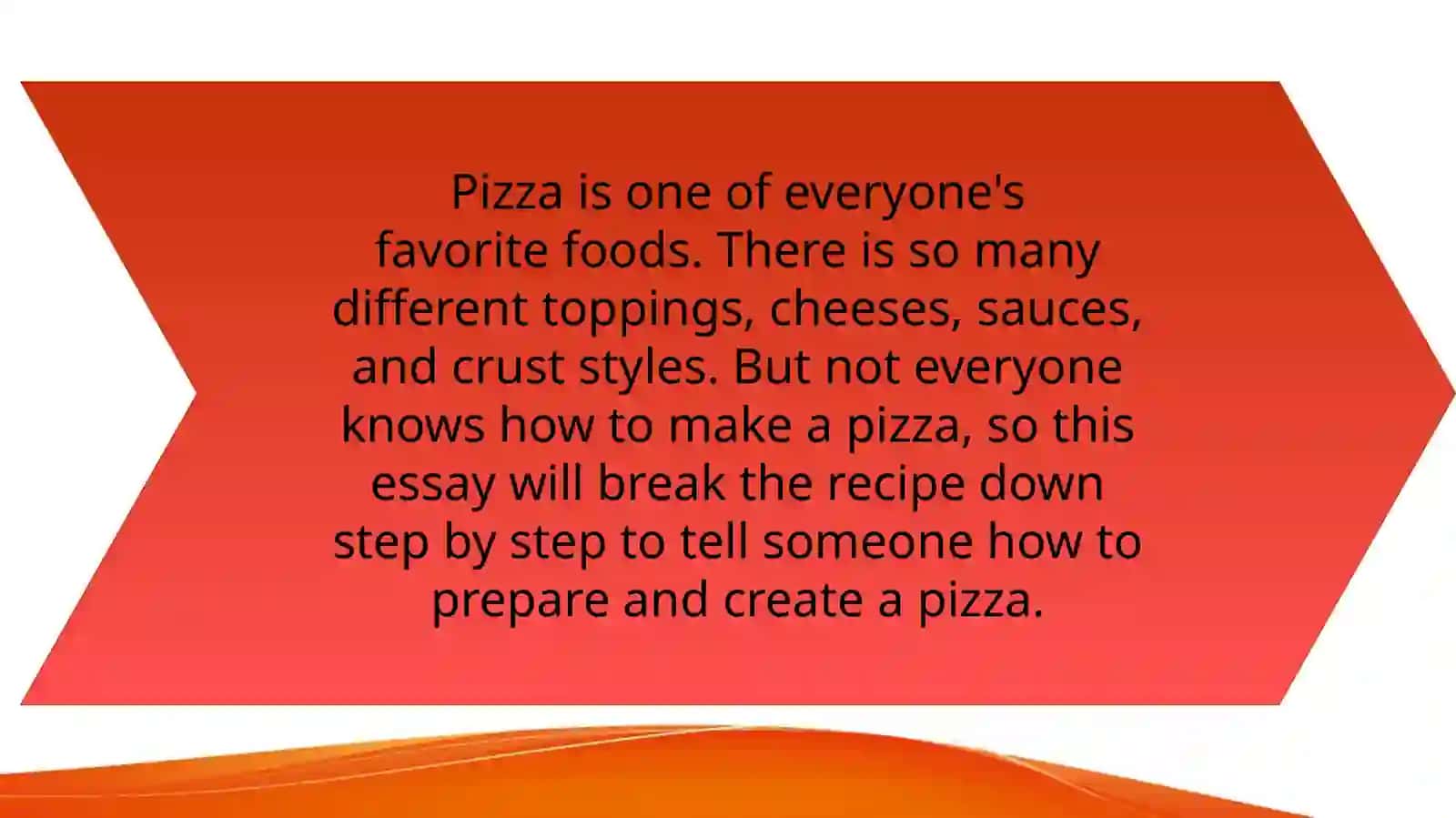 How To Make A Pizza Process Essay 3