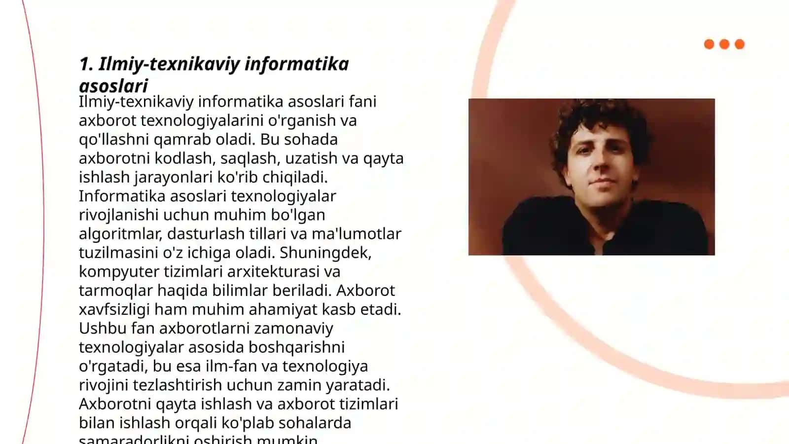 Ilmiy-texnikaviy informatika asoslari 3