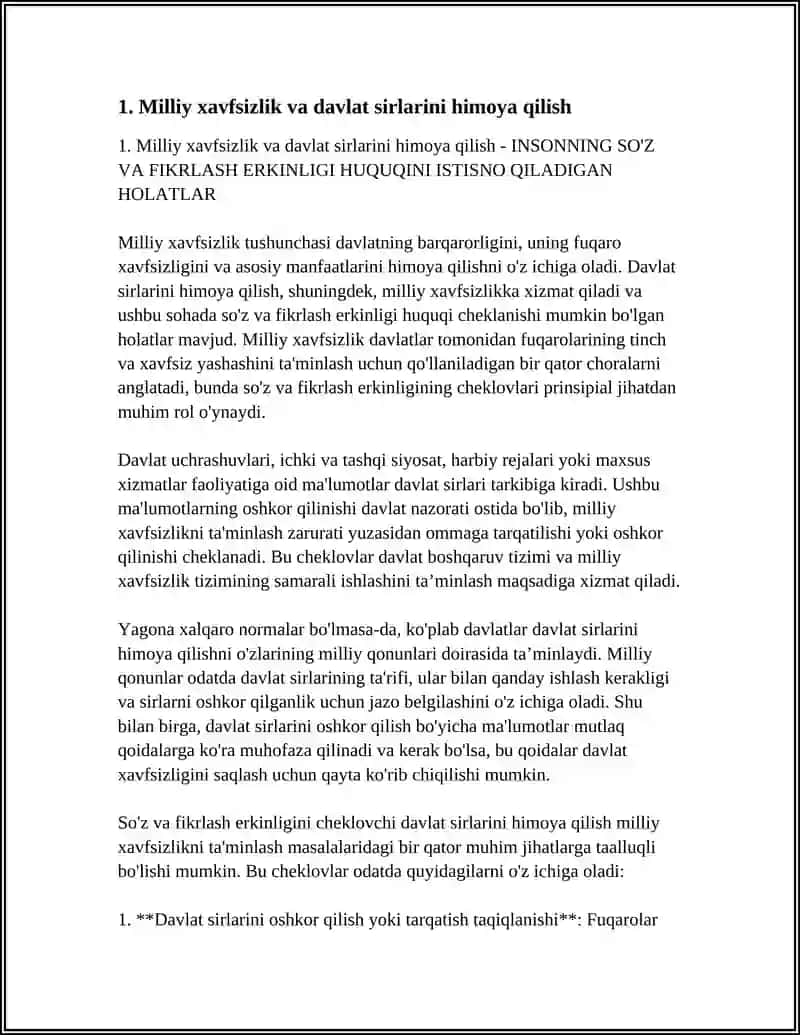 Milliy xavfsizlik va davlat sirlarini himoya qilish 3