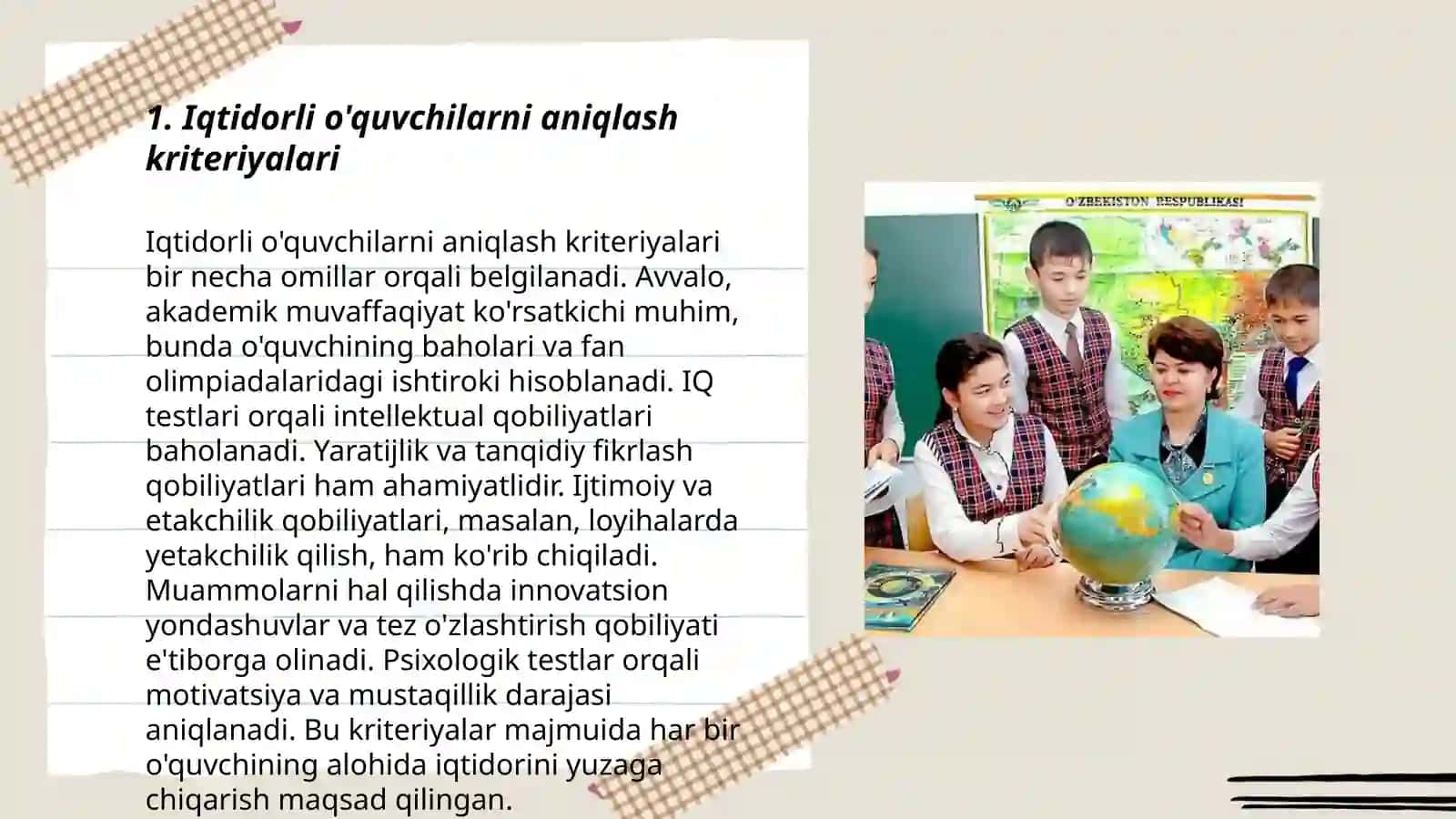 Iqtidorli o'quvchilar bilan ishlash Abdilazizova Saboxat 3