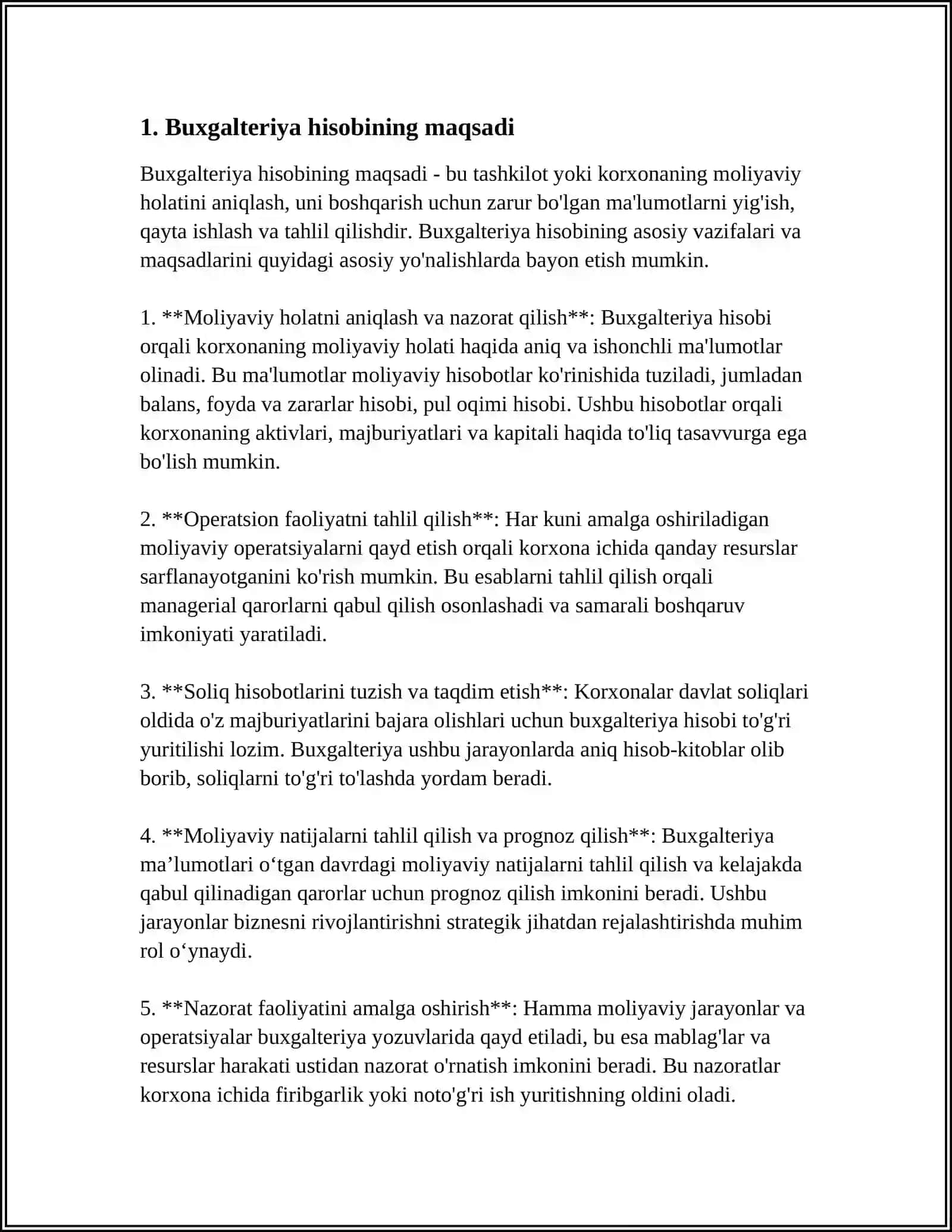 BUXGALTERIYA HISOBI PREDMENTI VA ABYEKTLARINING TARIFI 3