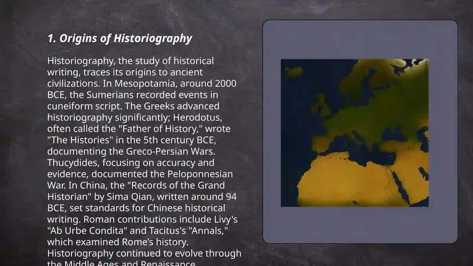 First historians2 3