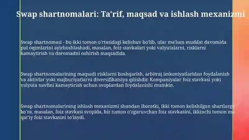 Swap shartnomalari 3