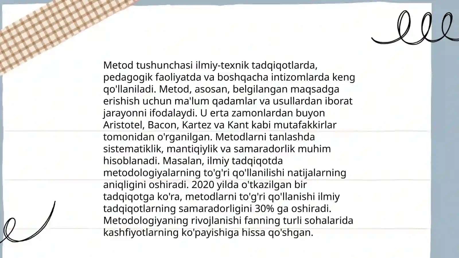 Metod metodika va metodologiya tushunchalari 3