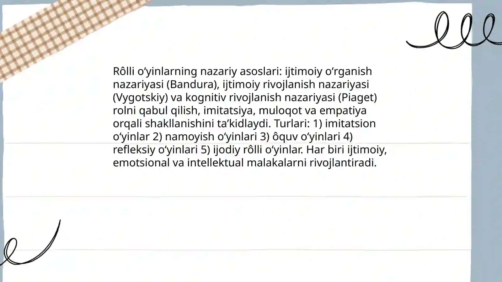 Psixologik trening asoslari fanidan slayd 3