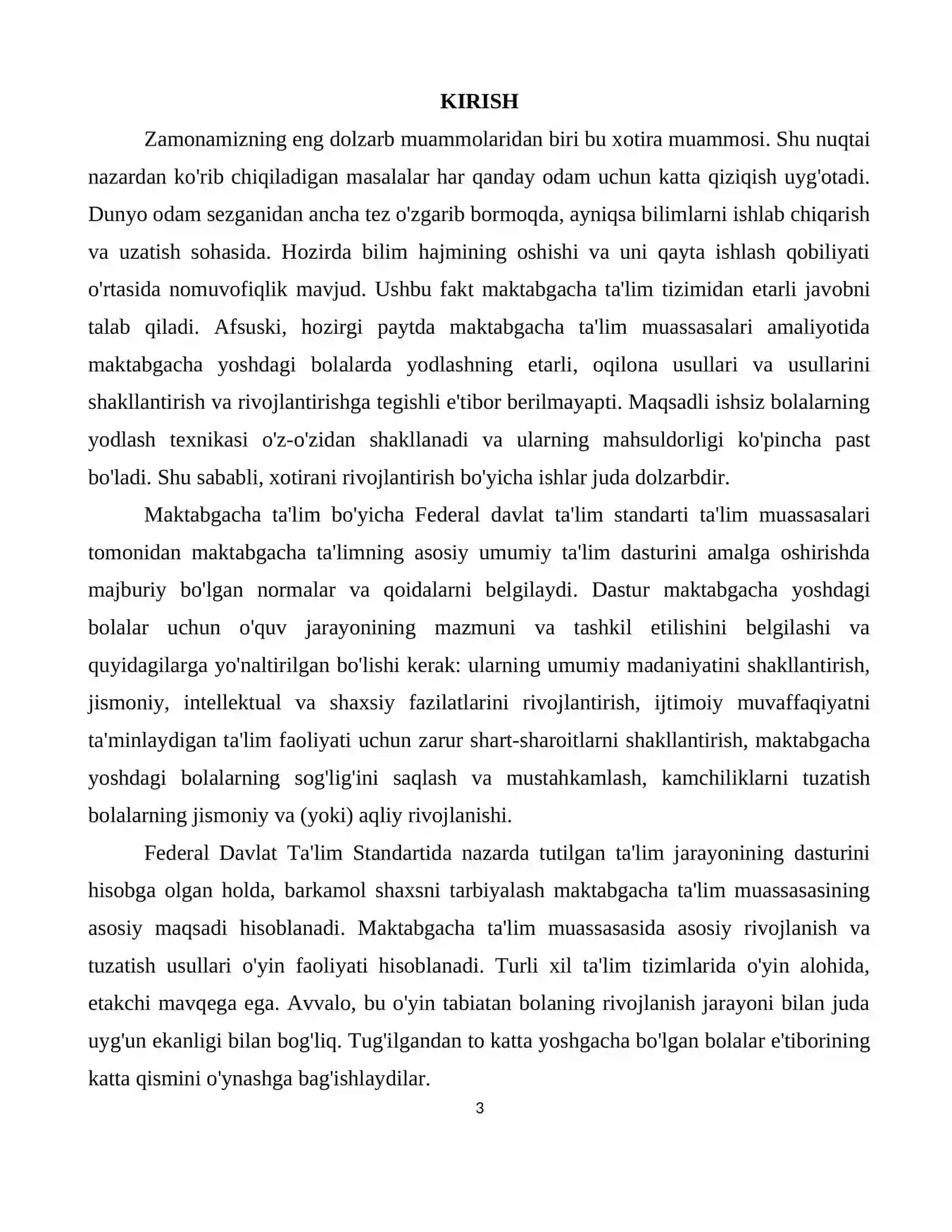Bolar psixologiyasi - Bolada ilk xotira turlari 3