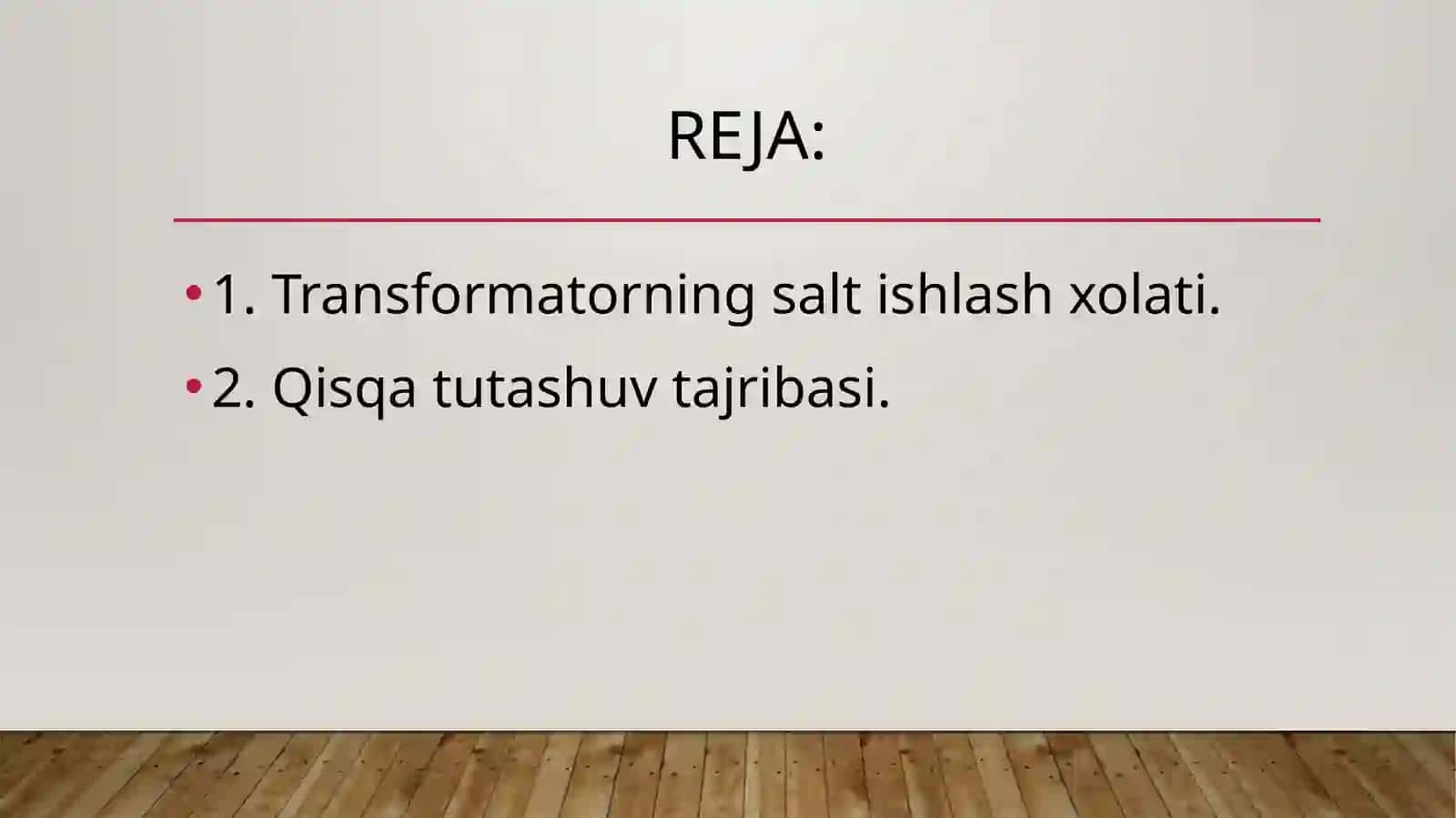 Transformatorning yuksiz ishlash va qisqa tutashuv rejimlarida ro‘y beradigan elektr magnit jarayonlar 3