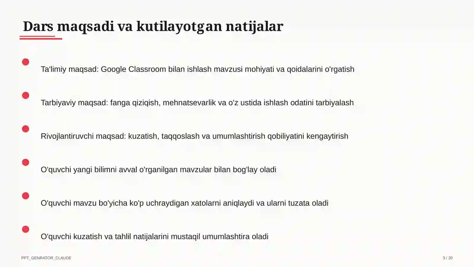 Google Classroom bilan ishlash 3