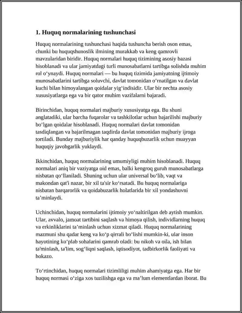 HUQUQ NORMALARI TUSHUNCHASI BELGILARI 3