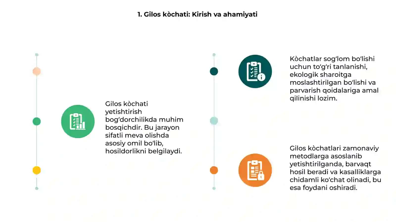 Gilos kòchatini yetishtirish texnologiyasi 3