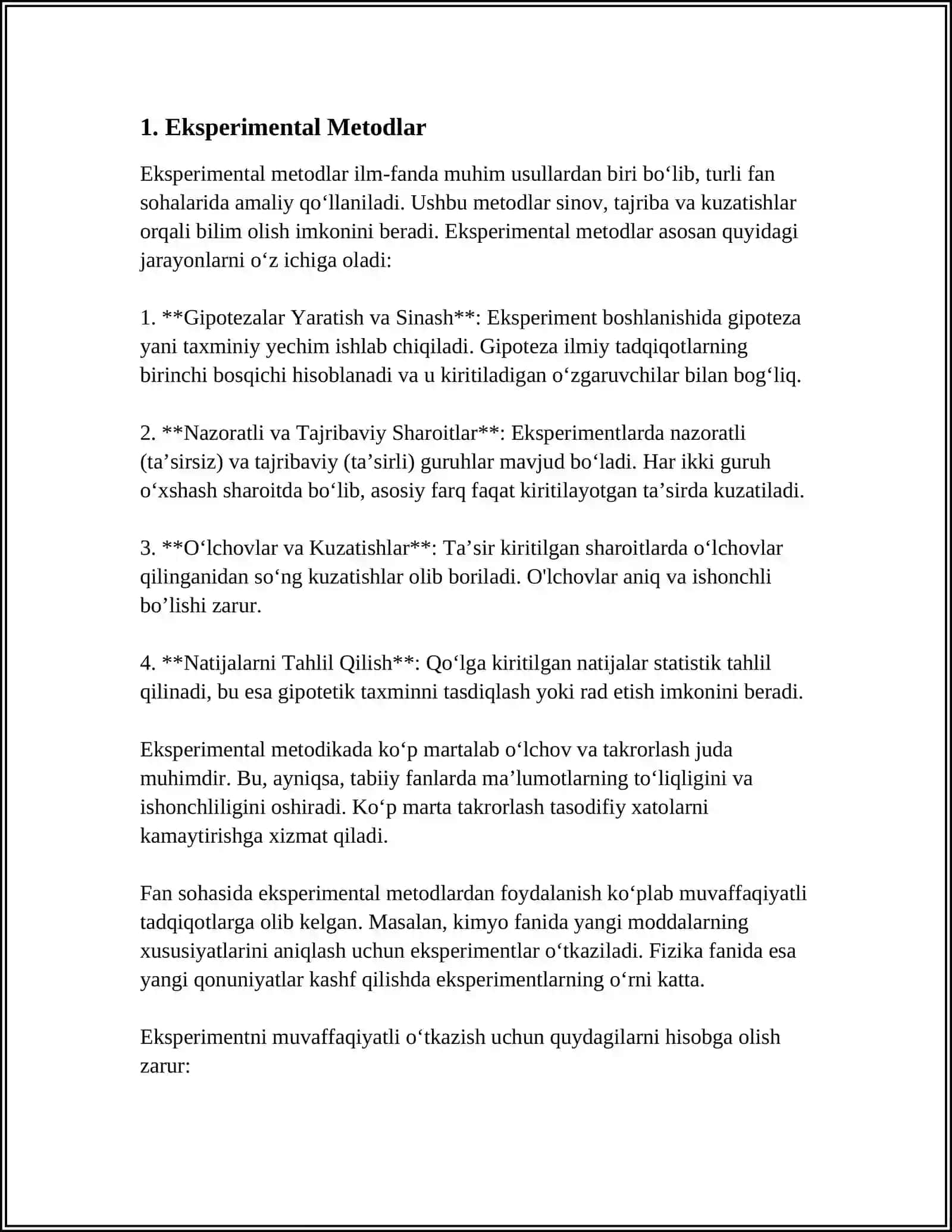 CHET EL METODOLOGIK OLIMLAR HAQIDA 3