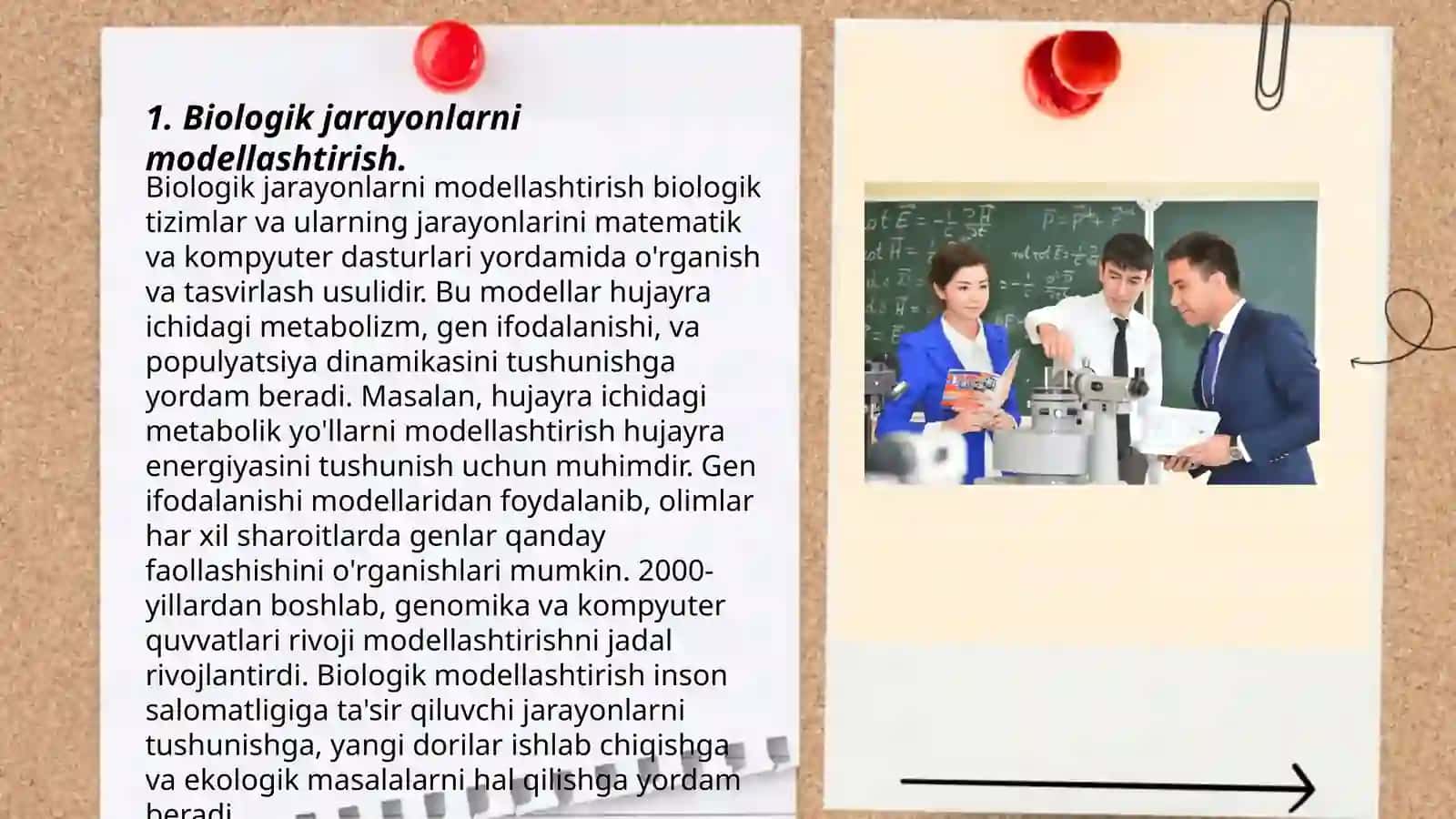 Tibbiy-biologik, biotexnologik, fizik-kimiyoviy, matematik, iqtisodiy va shu kabi boshga matematik modellar bilan ishlash 3