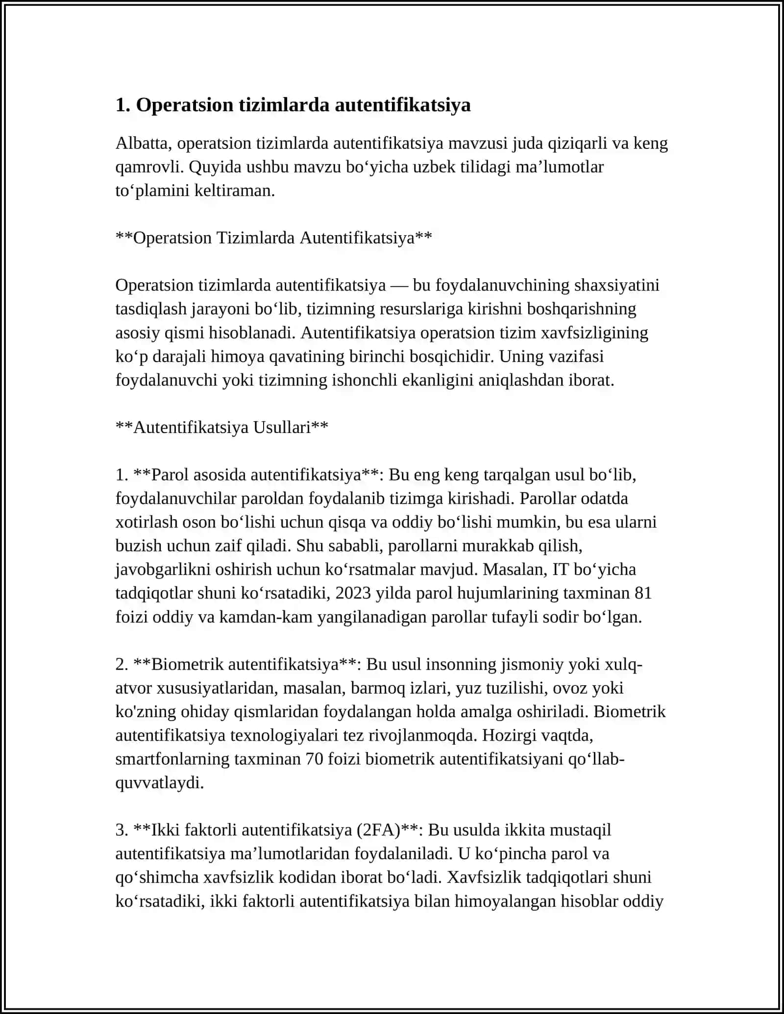 OPERATSION TIZIMLARDA XAVFSIZLIK 3