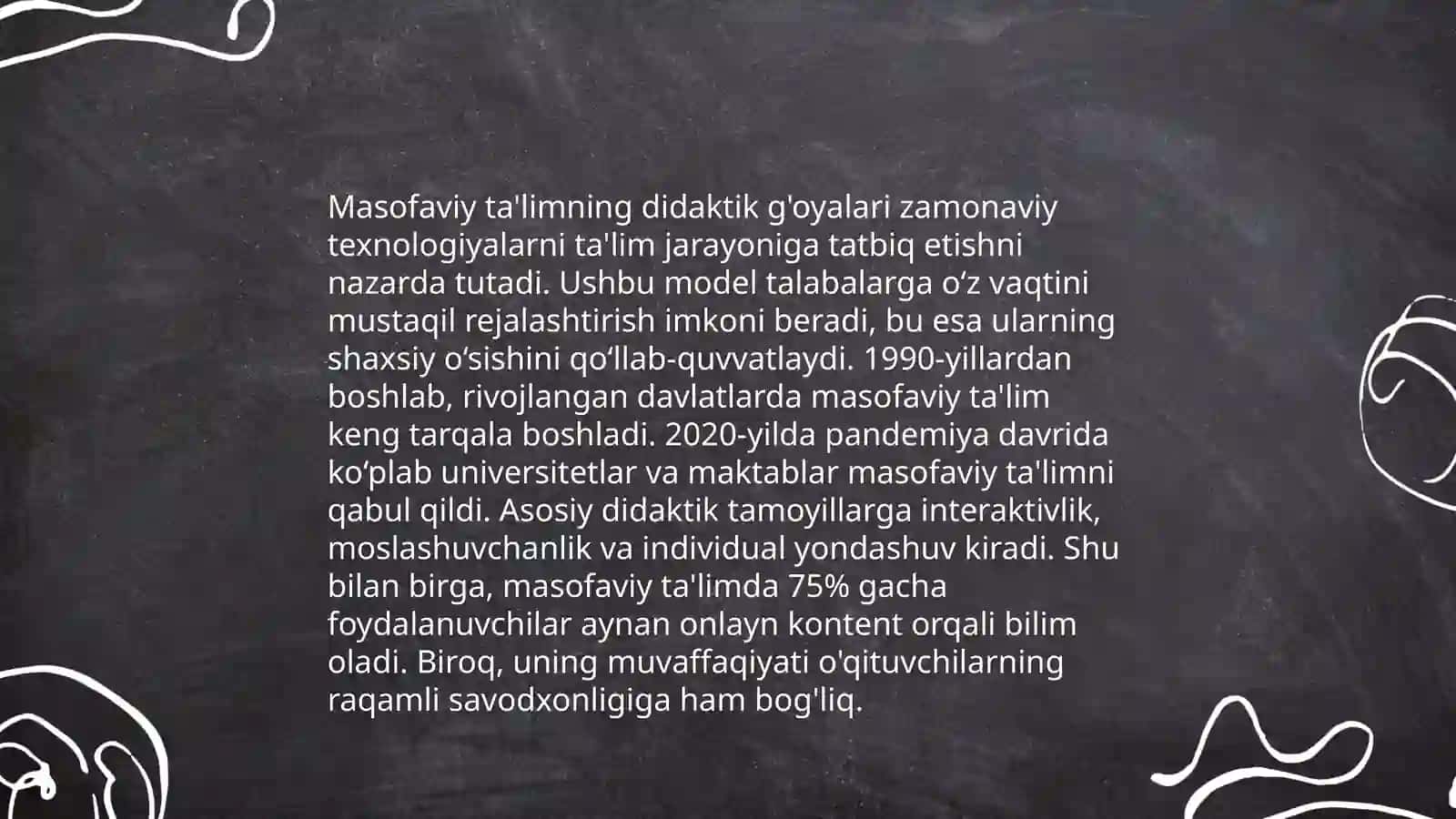 Masofaviy ta'limning didaktik g'oyalari 3