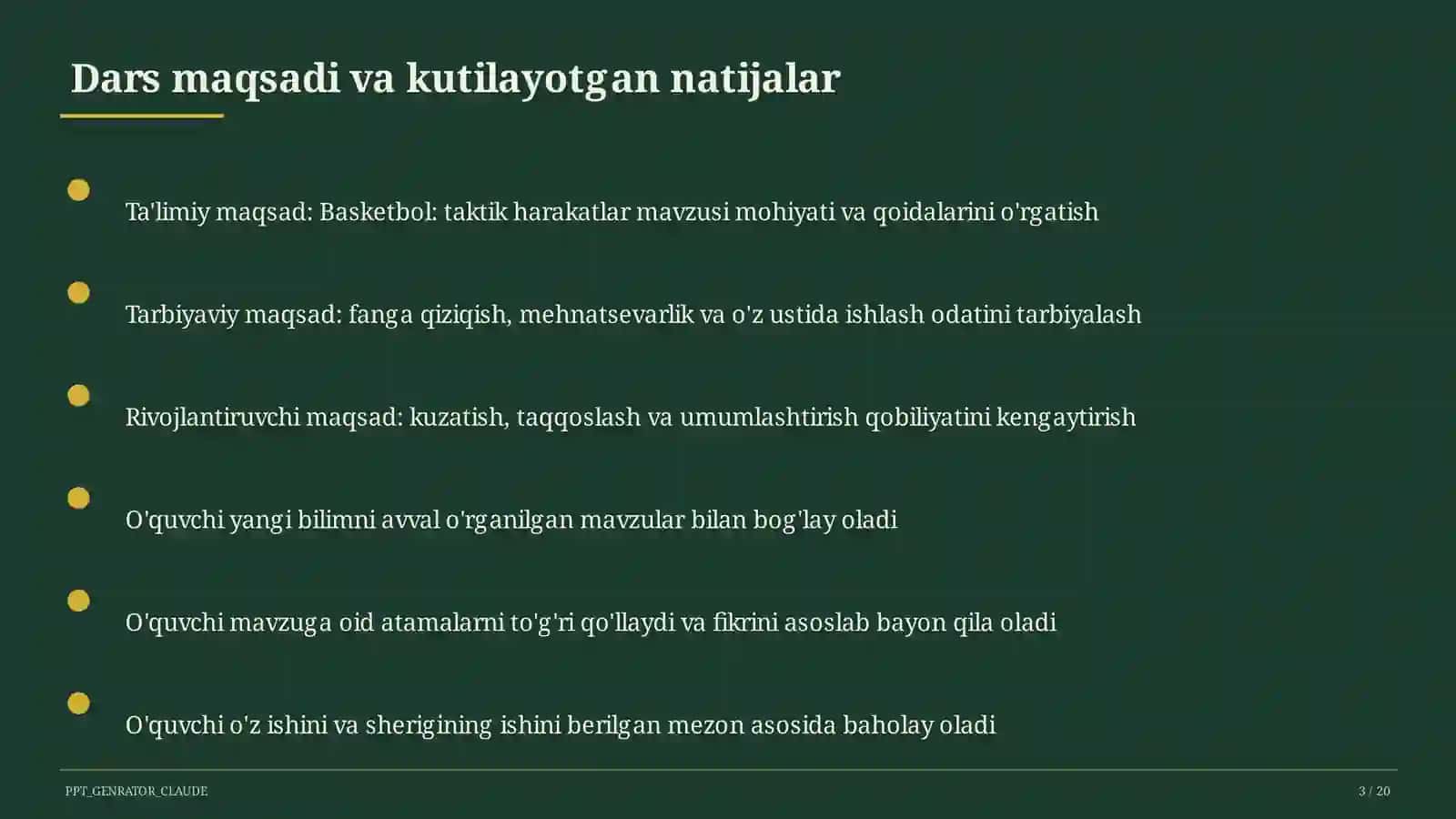 Basketbol: taktik harakatlar (8-sinf) 3