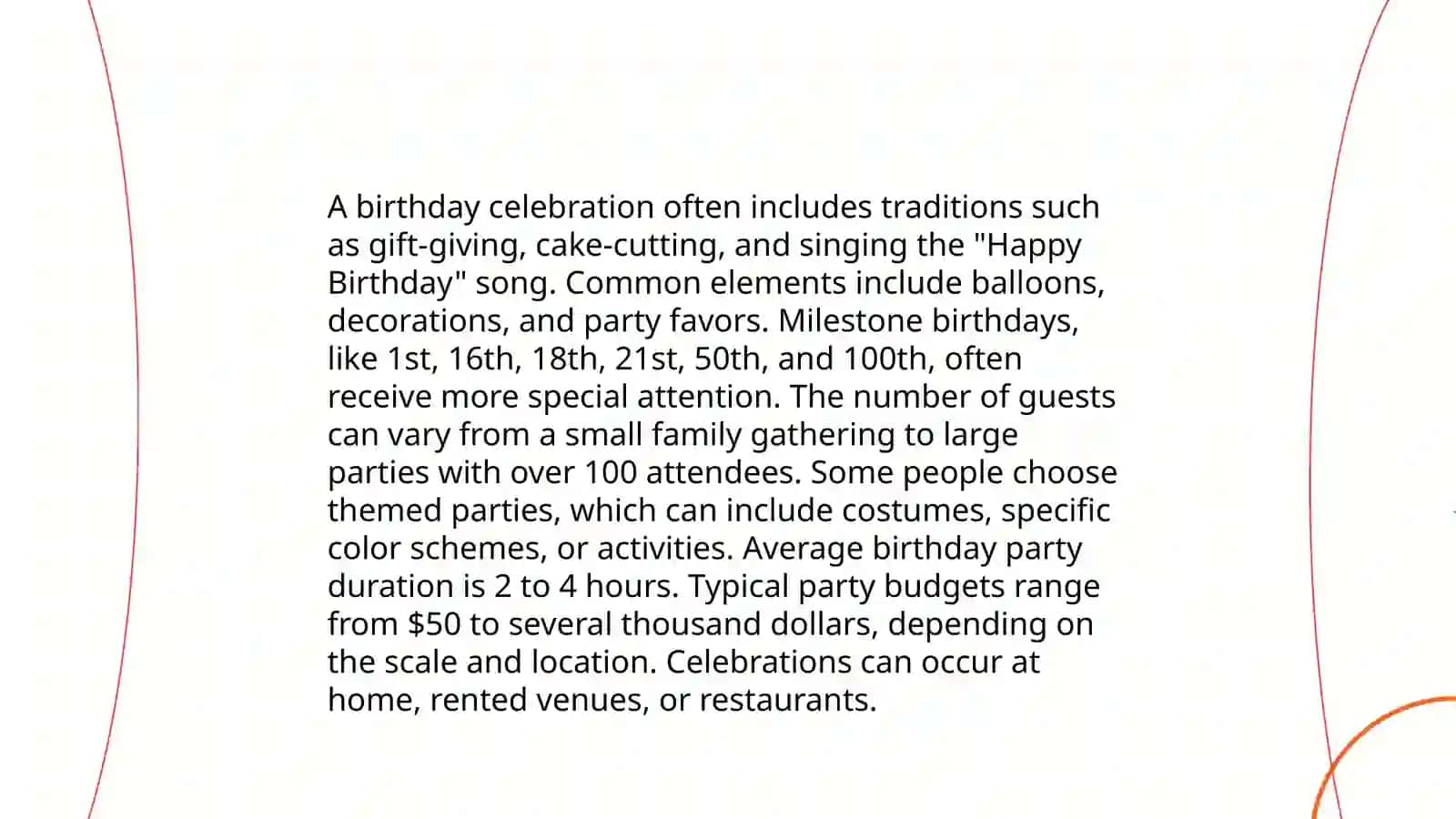 A Birthday Celebration 3