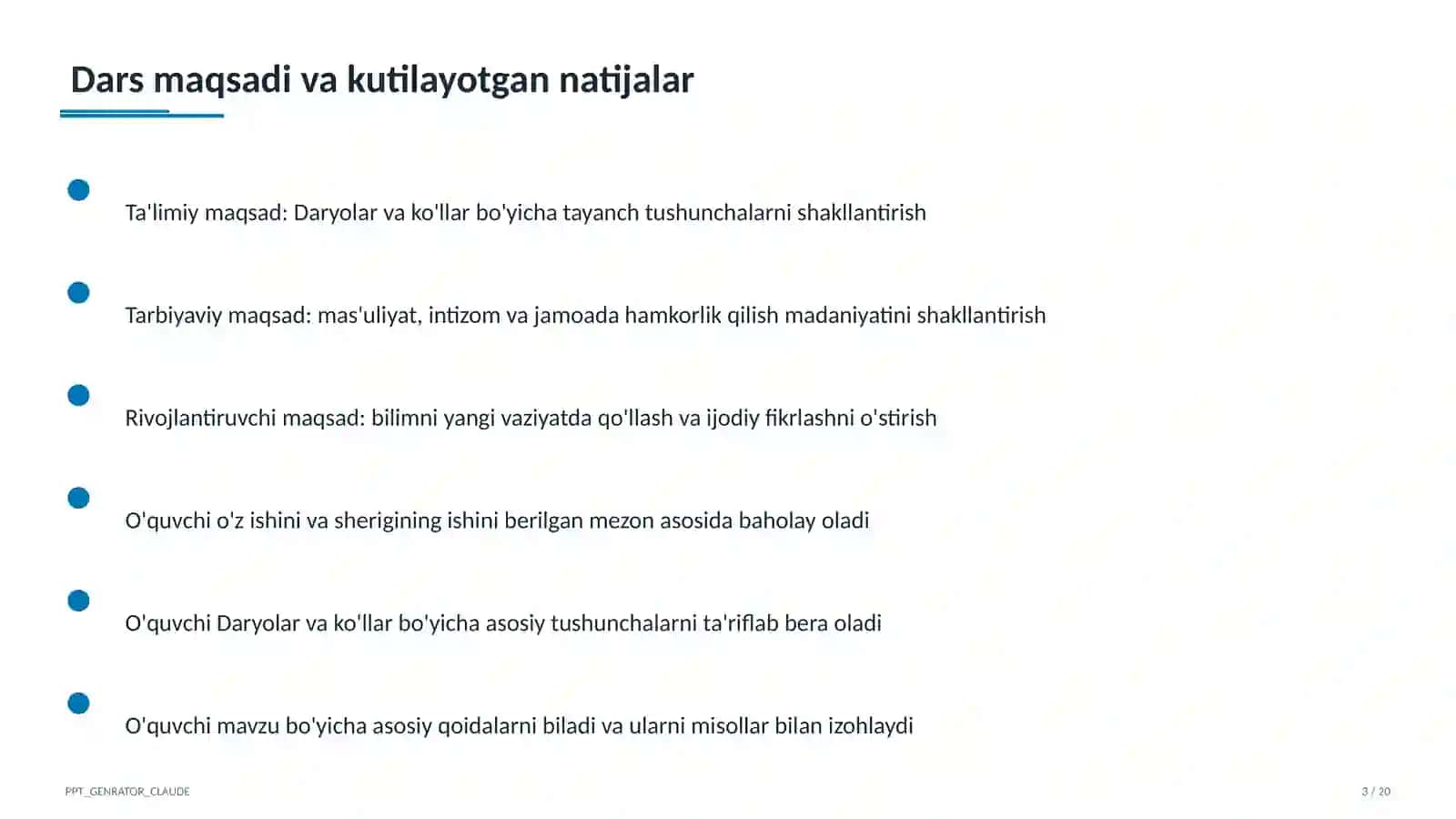 Daryolar va ko'llar (6-sinf) 3