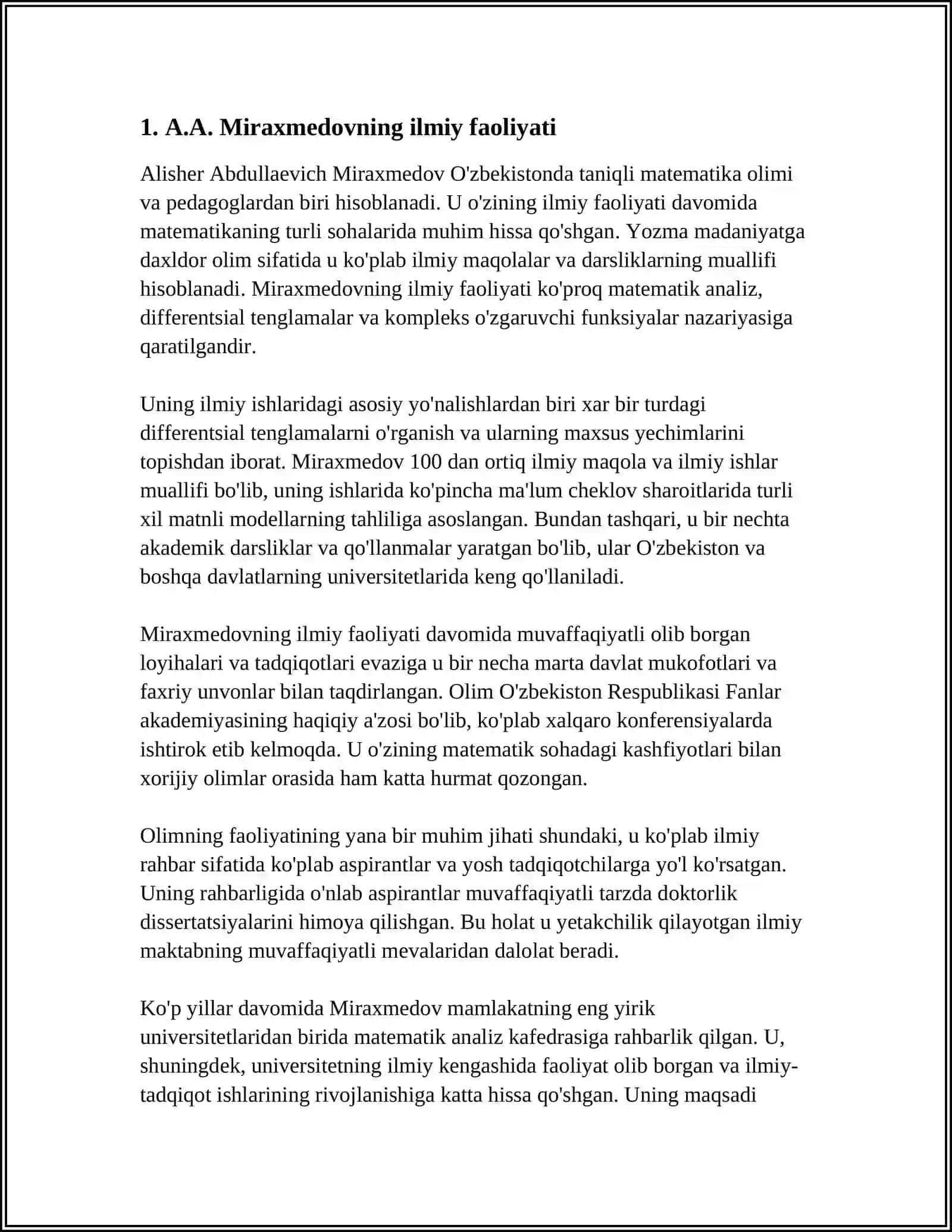 A.A.MIRAXMEDOVNING G'O'ZANI ''TOSHKENT'' NAVLARINI YARATISHDAGI ILMIY ISHLARI 3