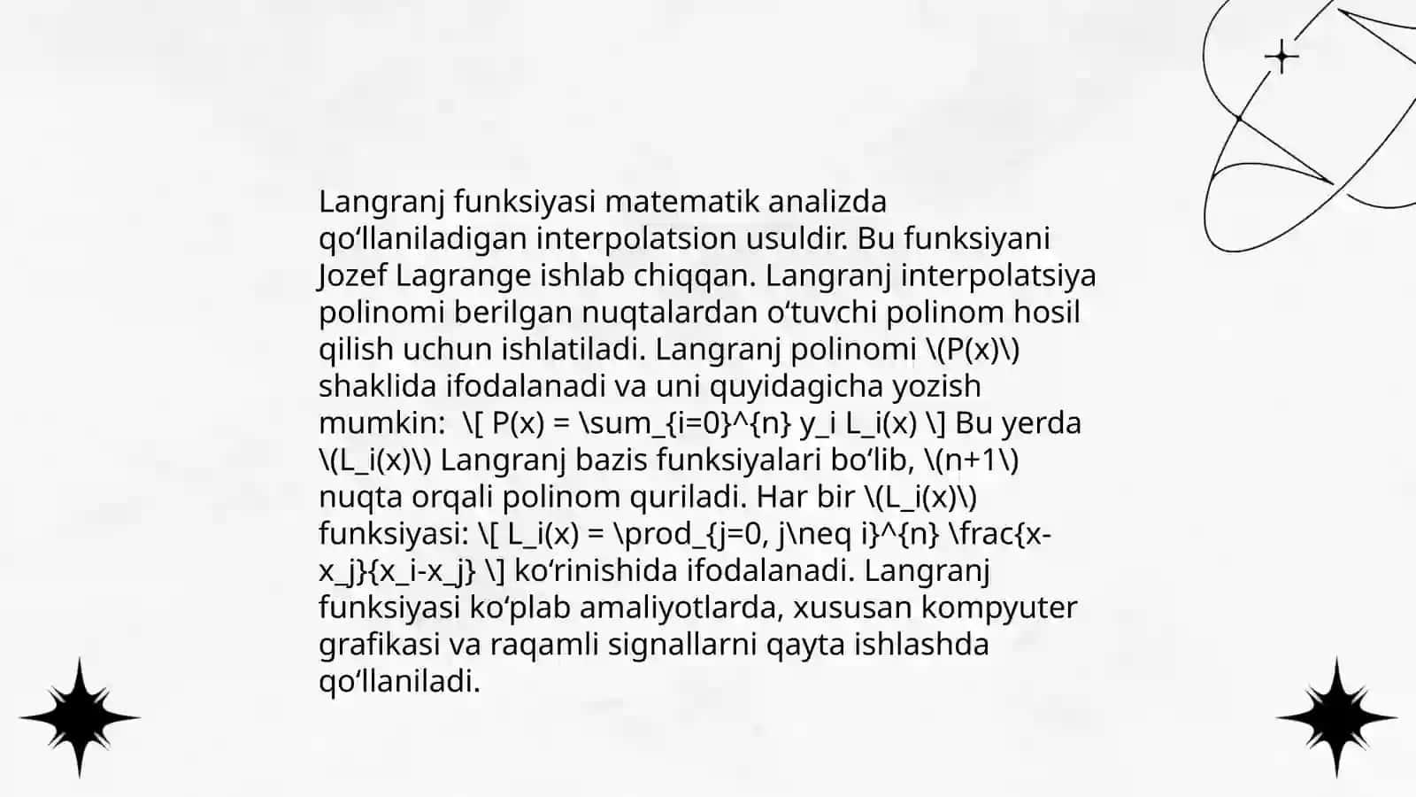 Langranj 2-tur xarakat tenglamalari 3