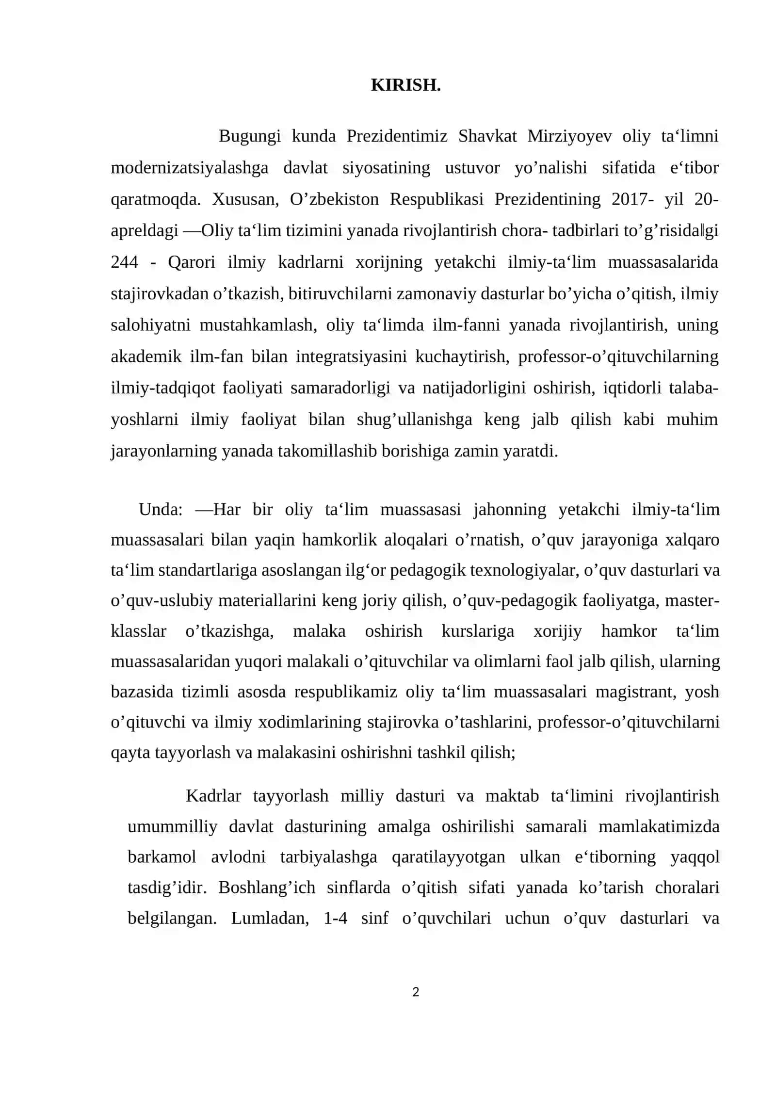KURS ISHI Birinchi sinfda matematika o‘qitish jarayonida mehnat tarbiyasini shakillantirish metodikasi 3