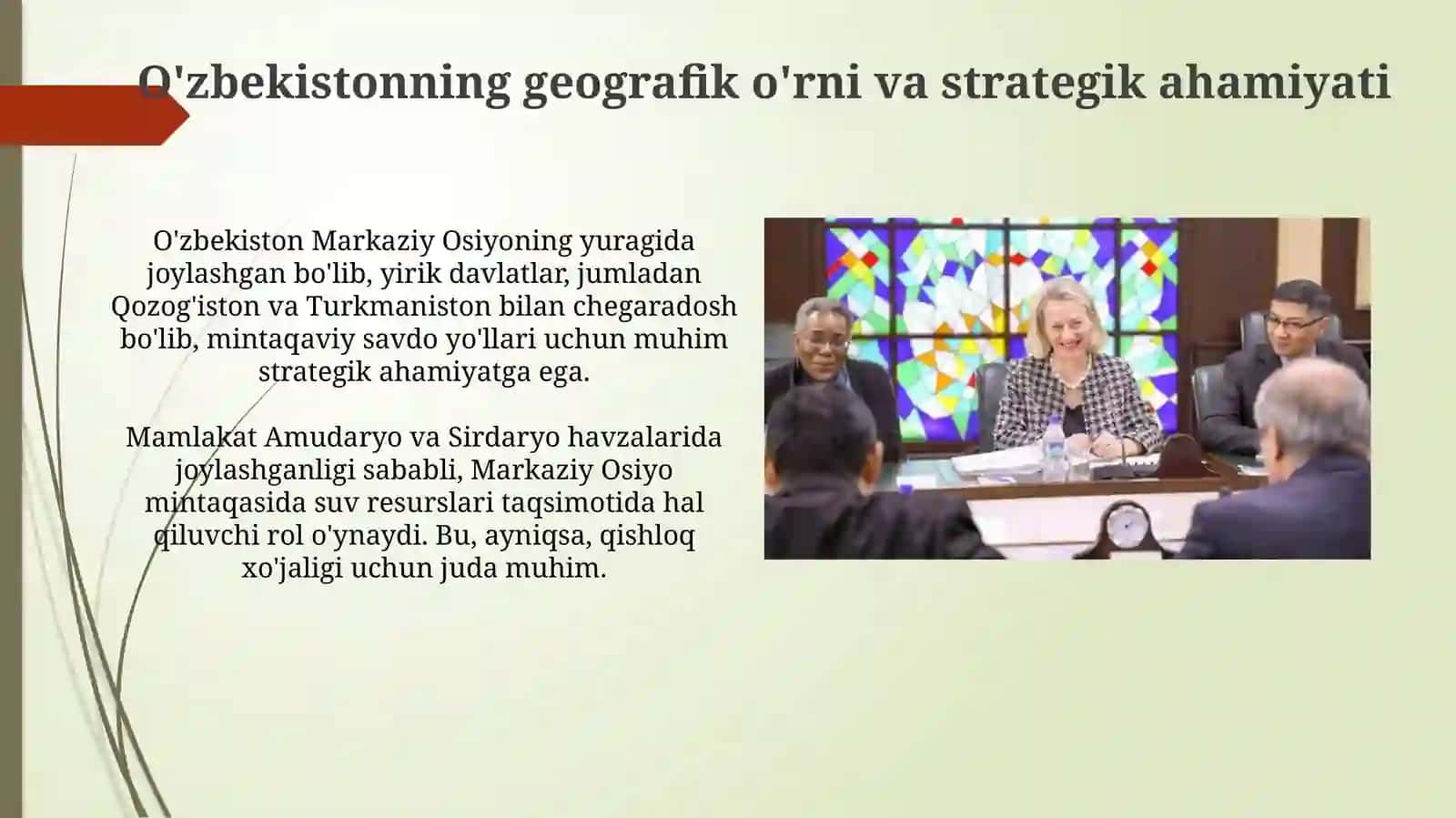 O‘zbekistonning Markaziy Osiyoda tinchlik va barqarorlikni ta’minlashdagio‘rni 3