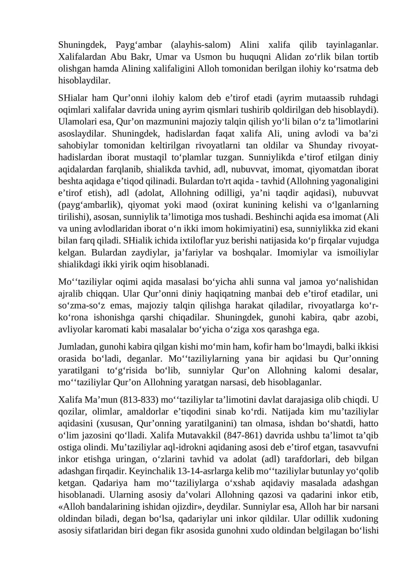 Islom fiqhiy makablari 3