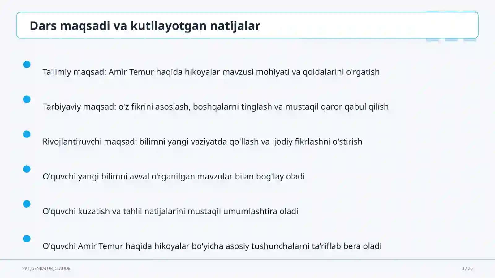 Amir Temur haqida hikoyalar (5-sinf) 3