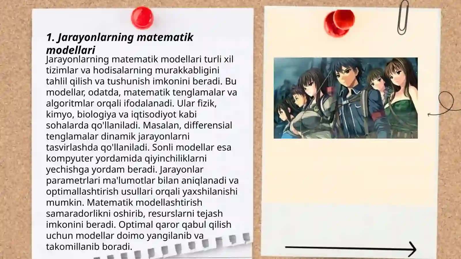 Jarayonlarning matematik modellari 3