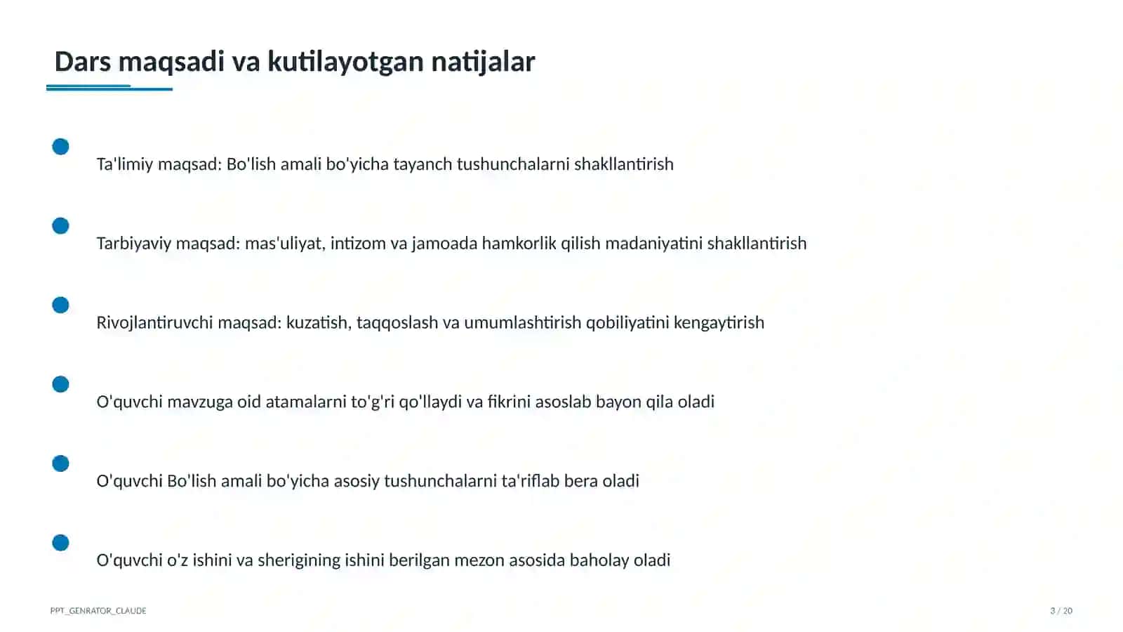 Bo'lish amali (2-sinf) 3