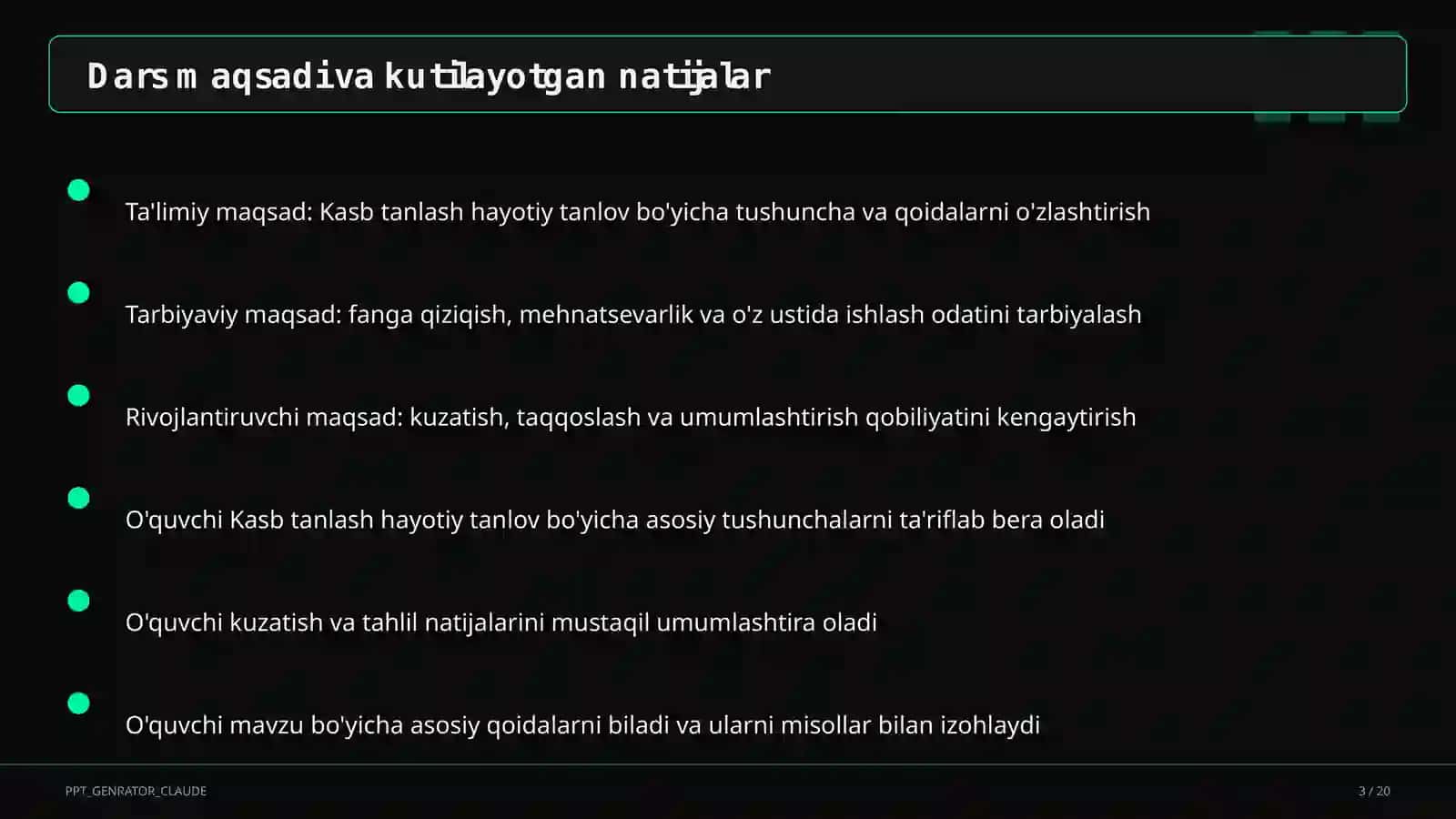 Kasb tanlash hayotiy tanlov (9-sinf) 3